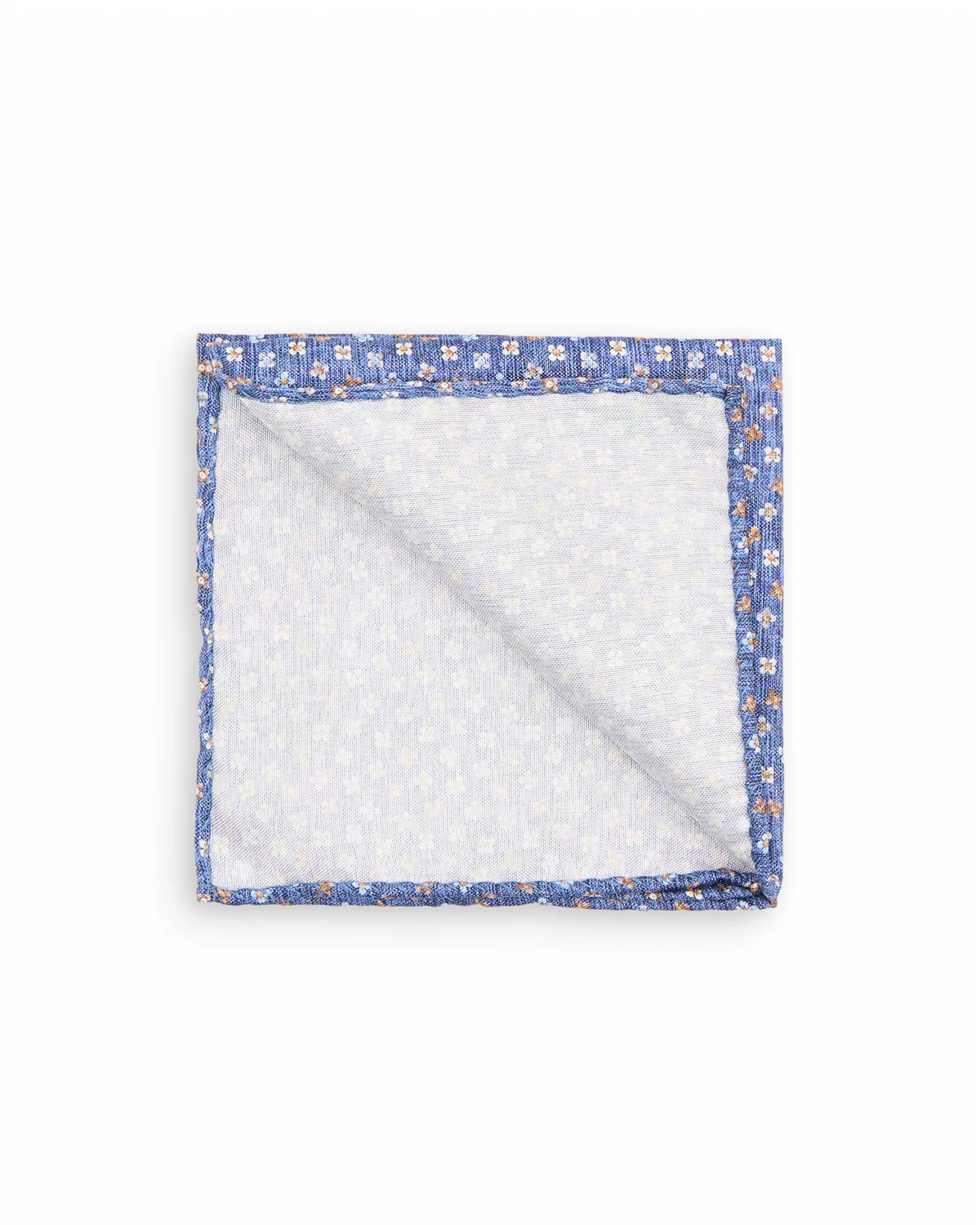 Royal Gold Cross Silk Pocket Square - Image 2