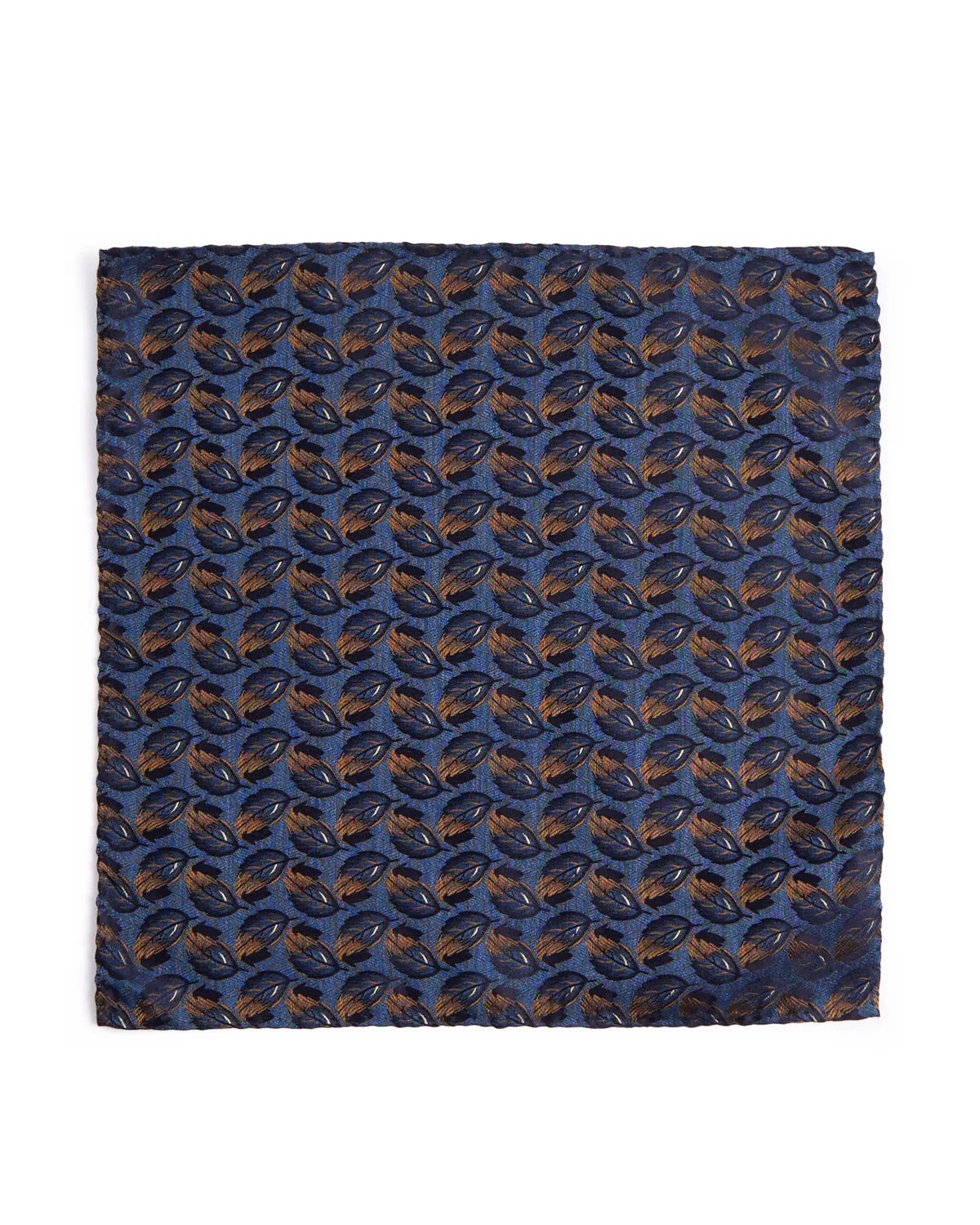 Silk Cascading Leaves Pocket Square - Image 3