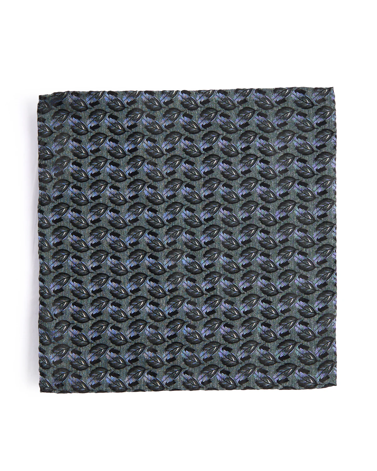 Silk Cascading Leaves Pocket Square - Image 3
