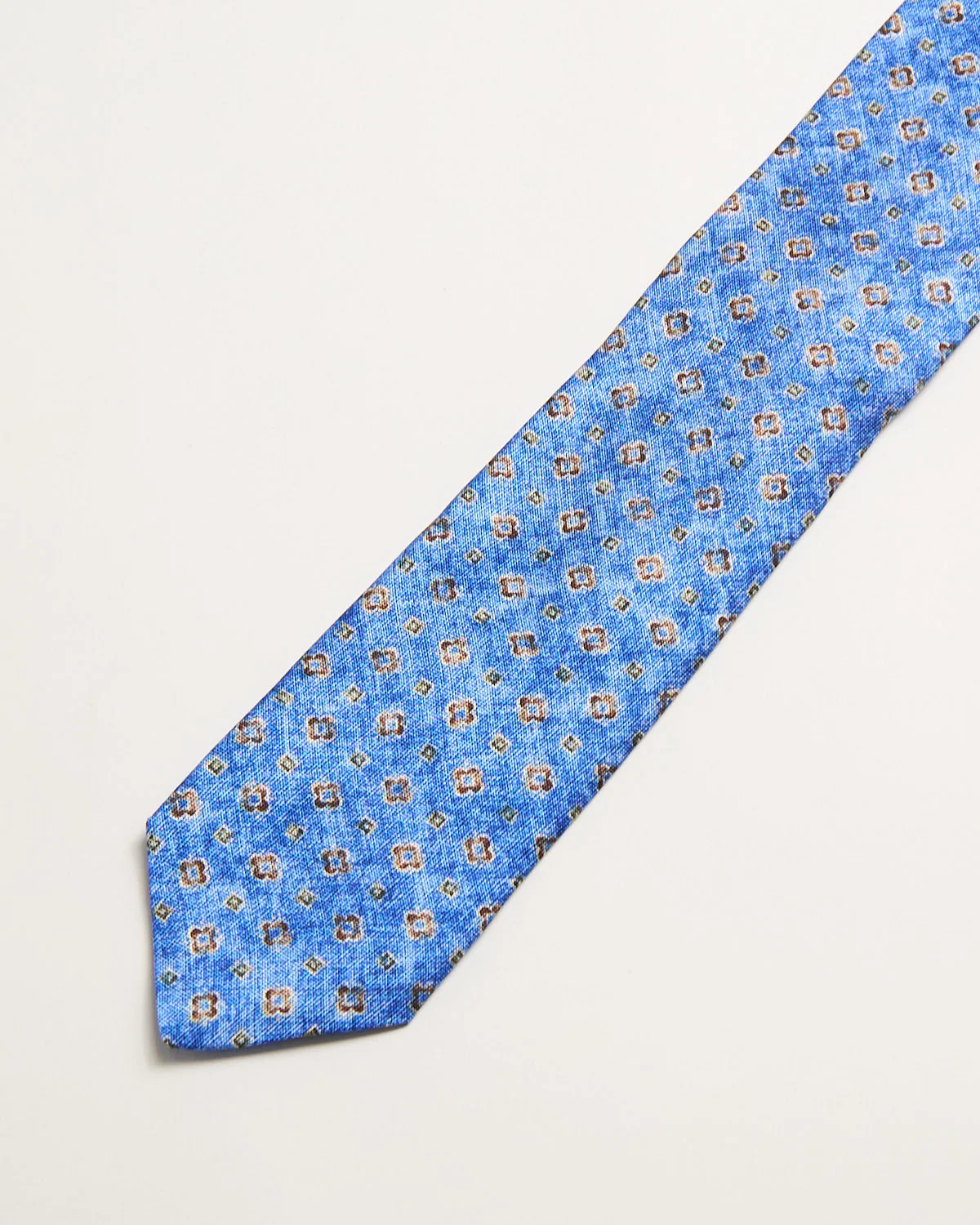Silk Distressed Medallion Tie - Image 2