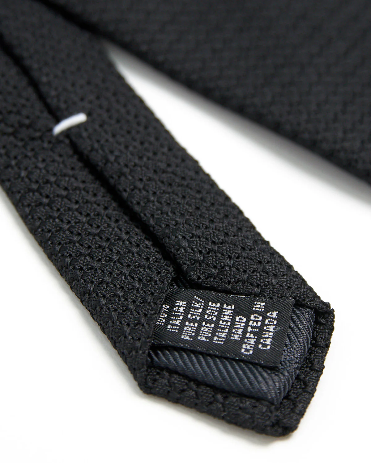 Black Silk Grenadine Necktie - Image 3