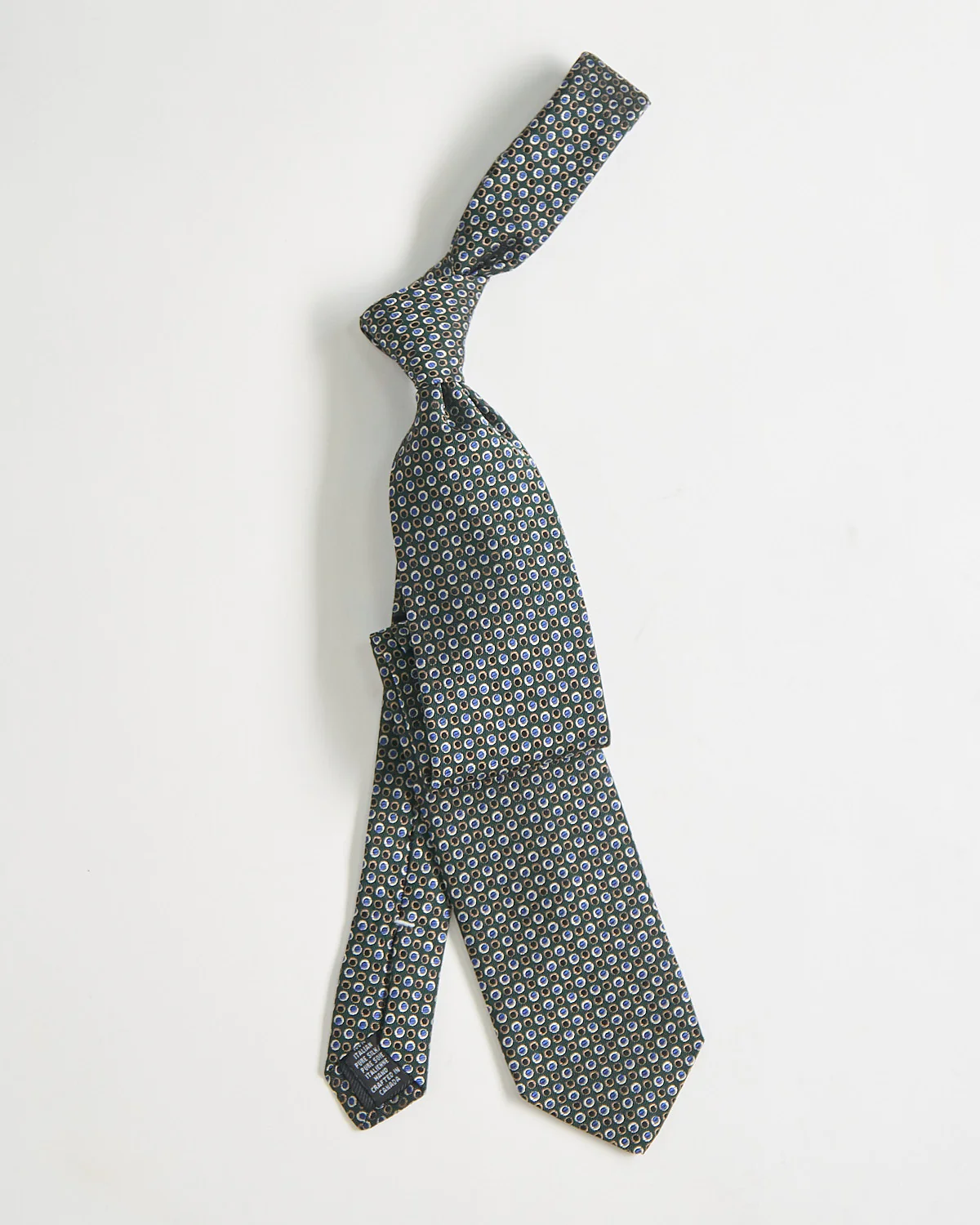 Silk Jacquard Ring Dots Tie