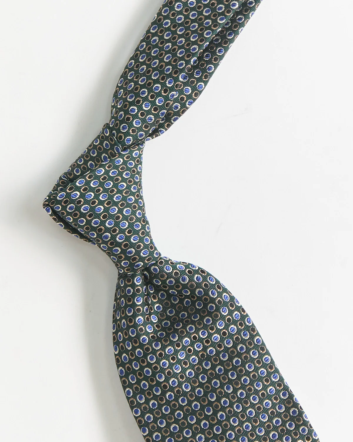 Silk Jacquard Ring Dots Tie - Image 2