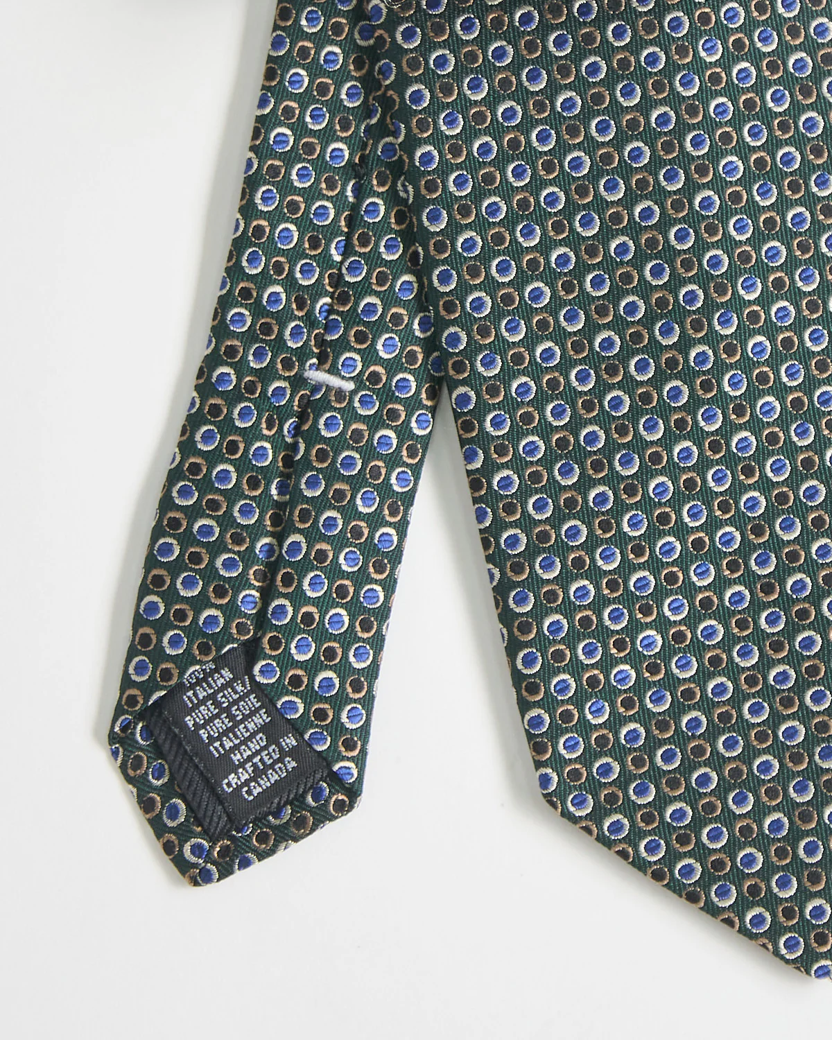 Silk Jacquard Ring Dots Tie - Image 3