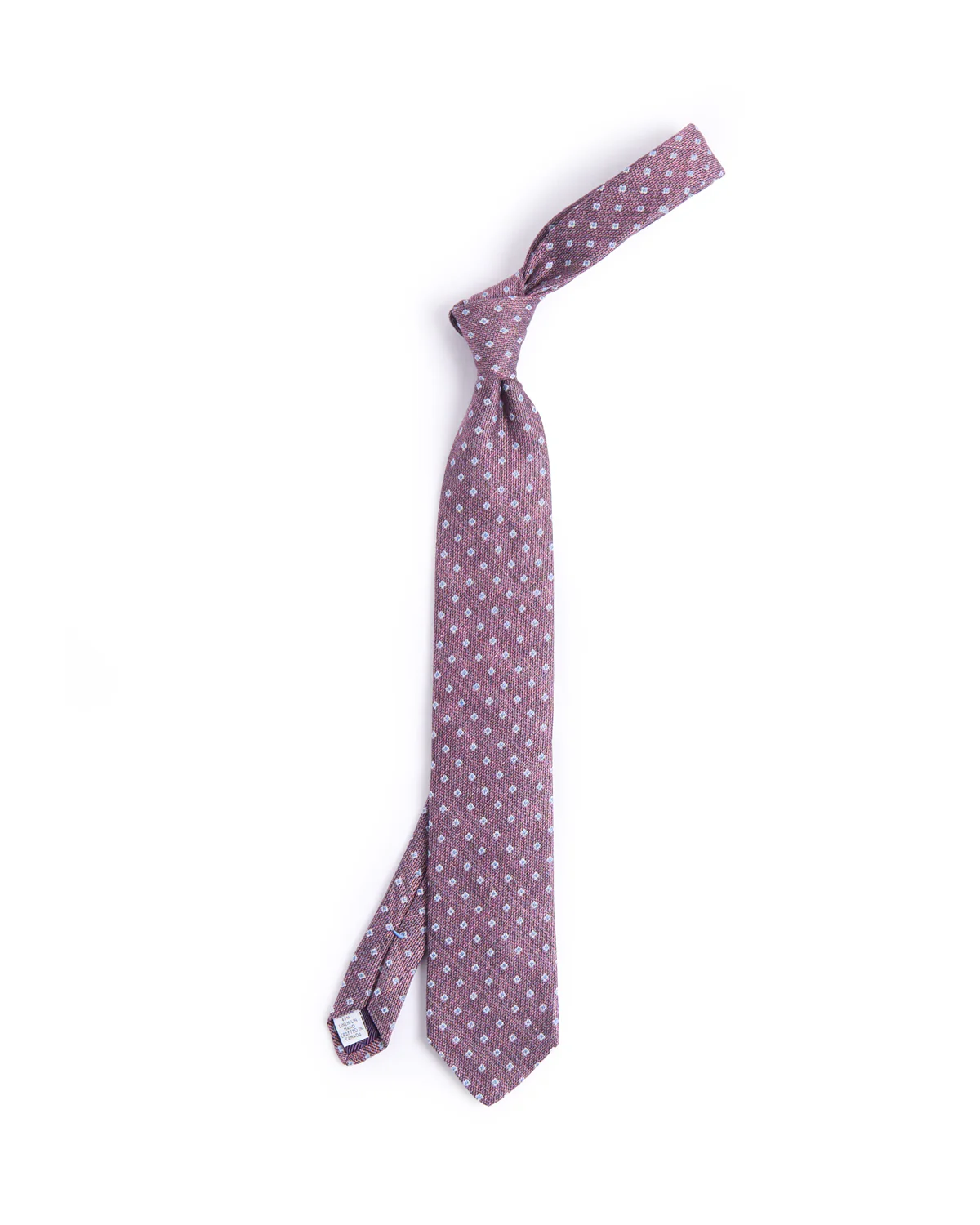 Silk/Linen Melange Sqare Medallion Tie