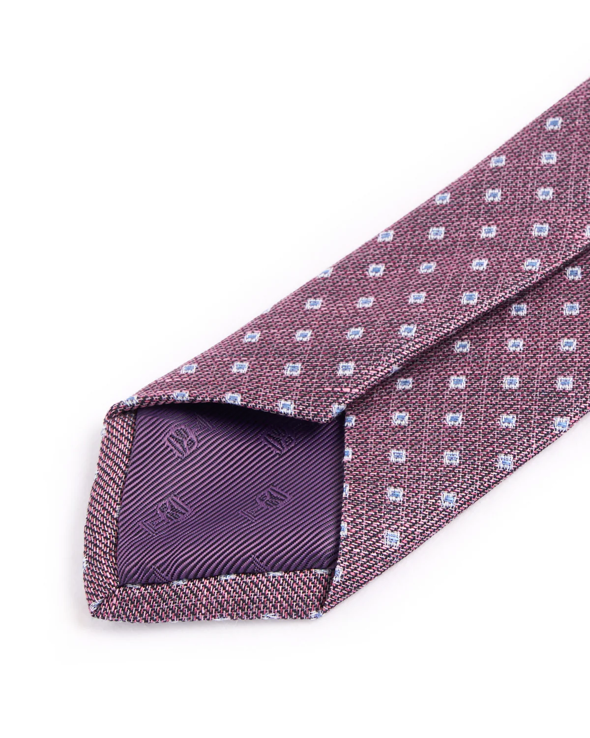 Silk/Linen Melange Sqare Medallion Tie - Image 3