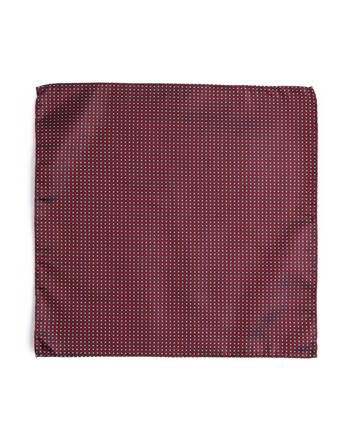 Silk Windowpane Micro Neat Pocket Square - Image 3