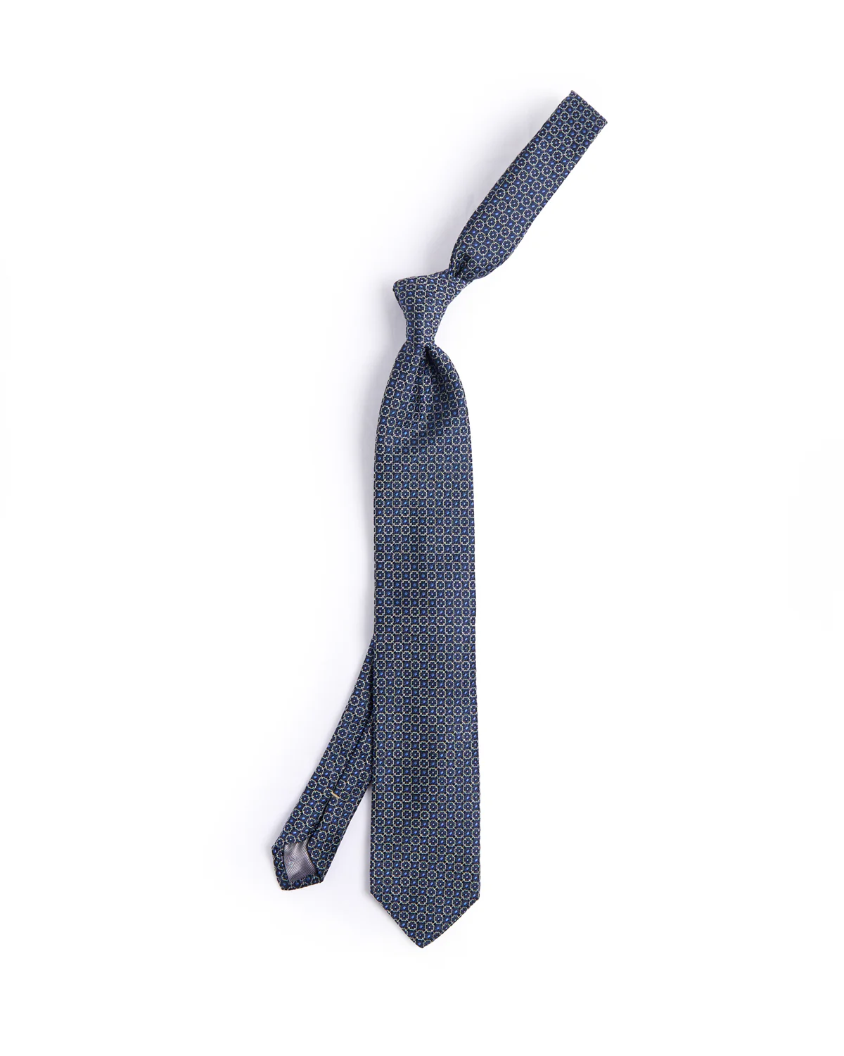 Silk Woven Jacquard Floral Medallion Tie