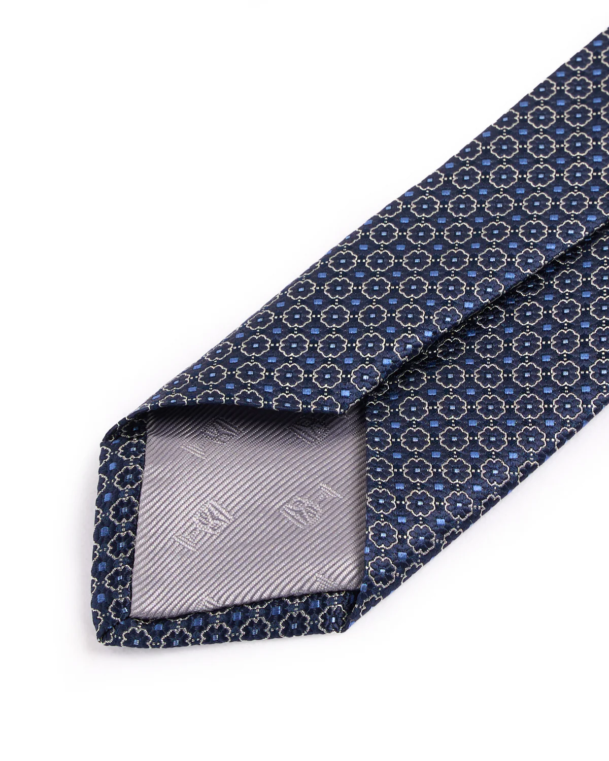 Silk Woven Jacquard Floral Medallion Tie - Image 3