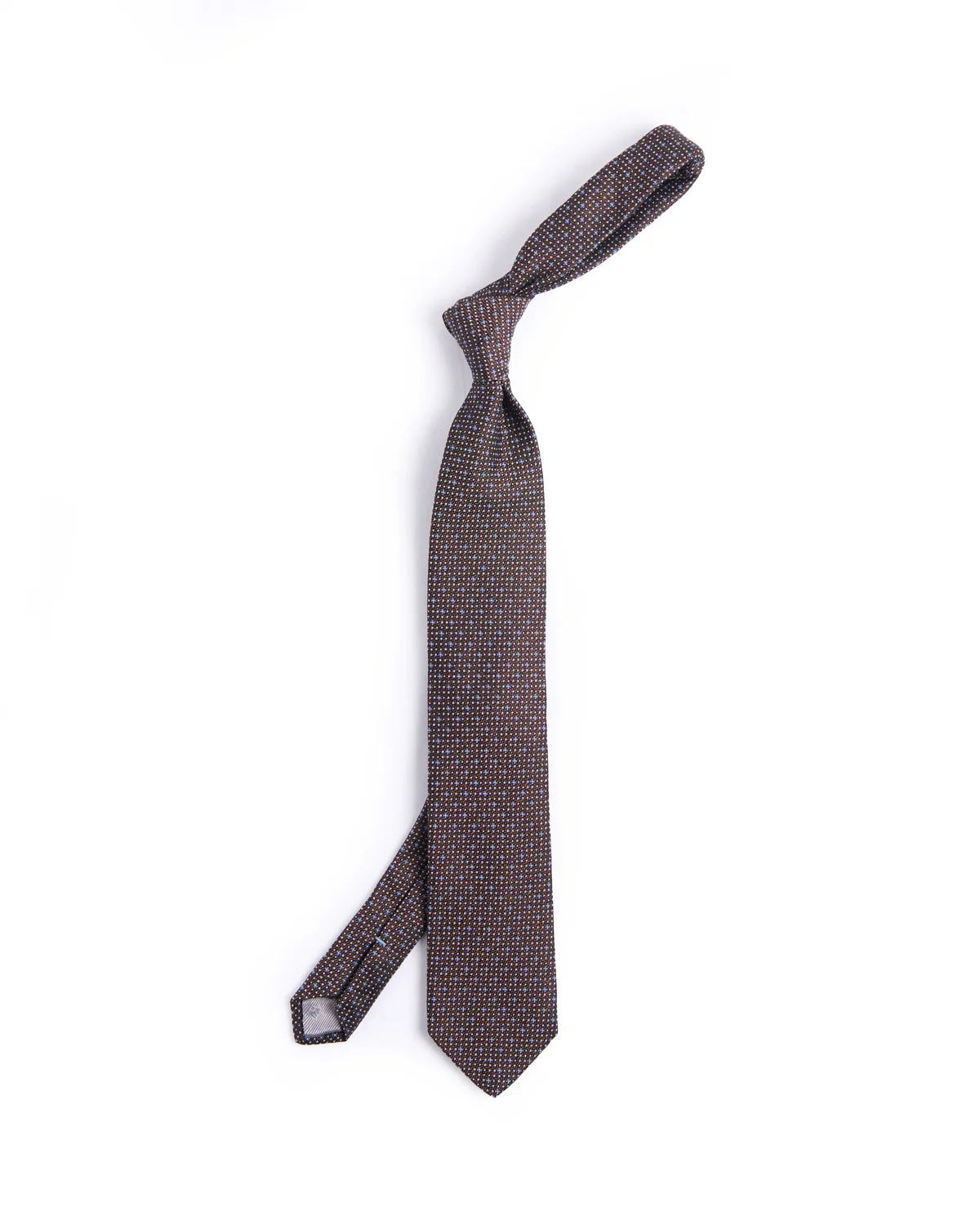Silk Woven Jacquard Melange Micro Dot Tie