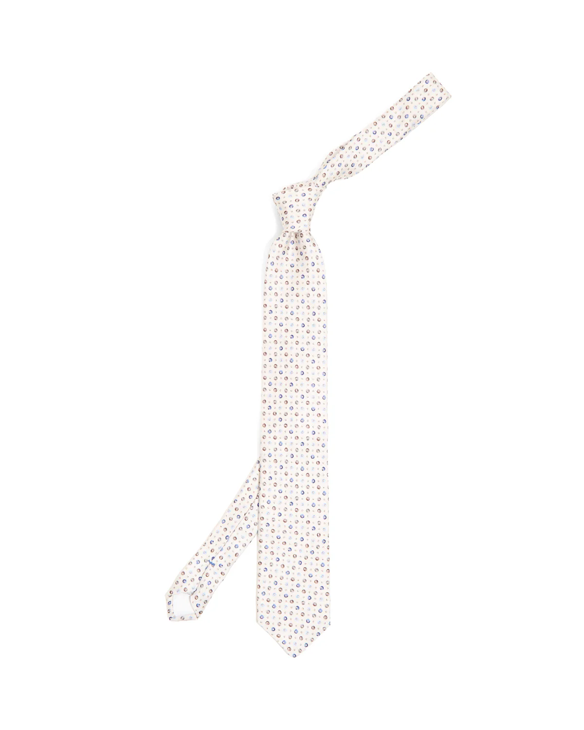 Stone Ring Dot Silk Tie
