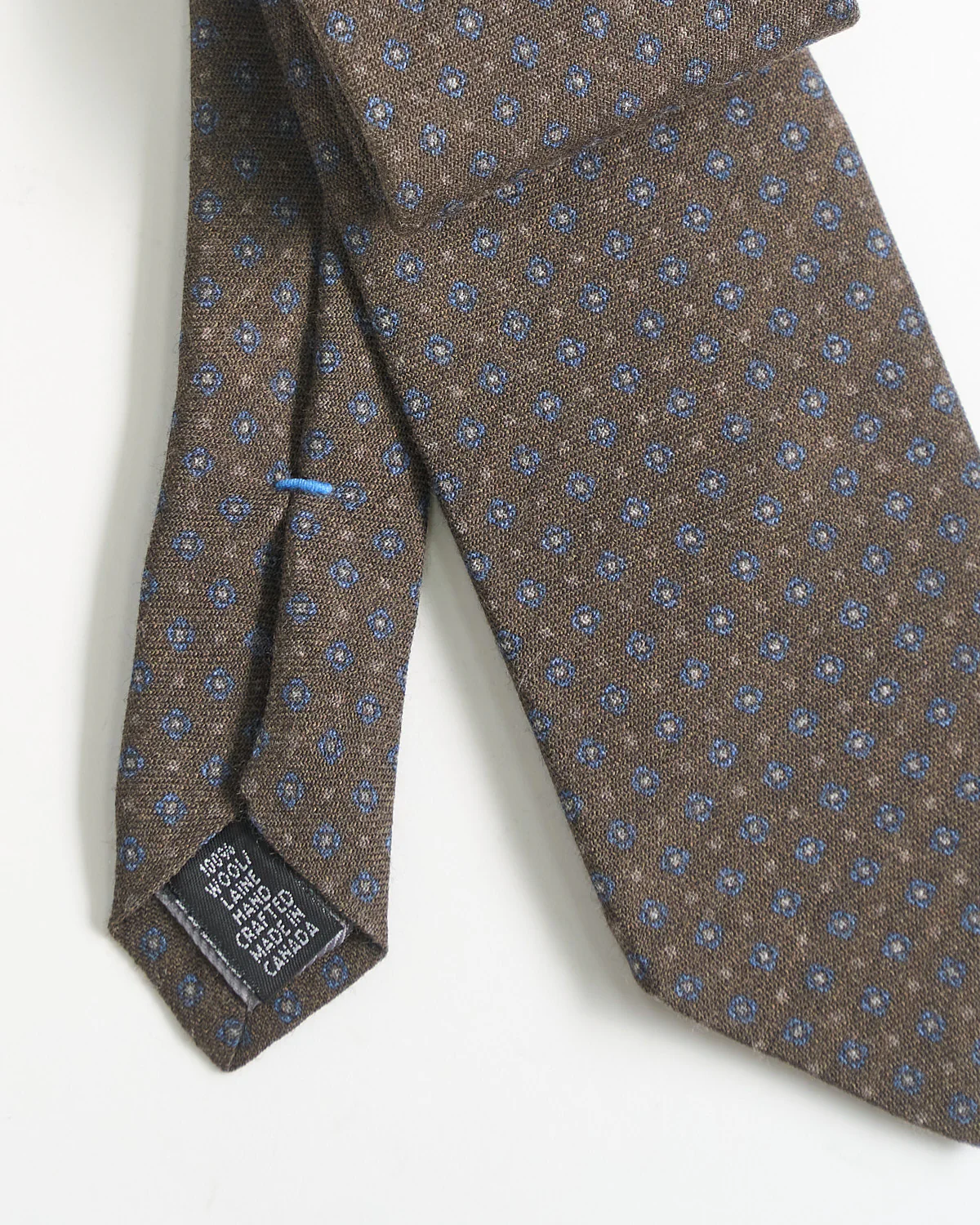 Wool Pin Dot Neat Print Tie - Image 3