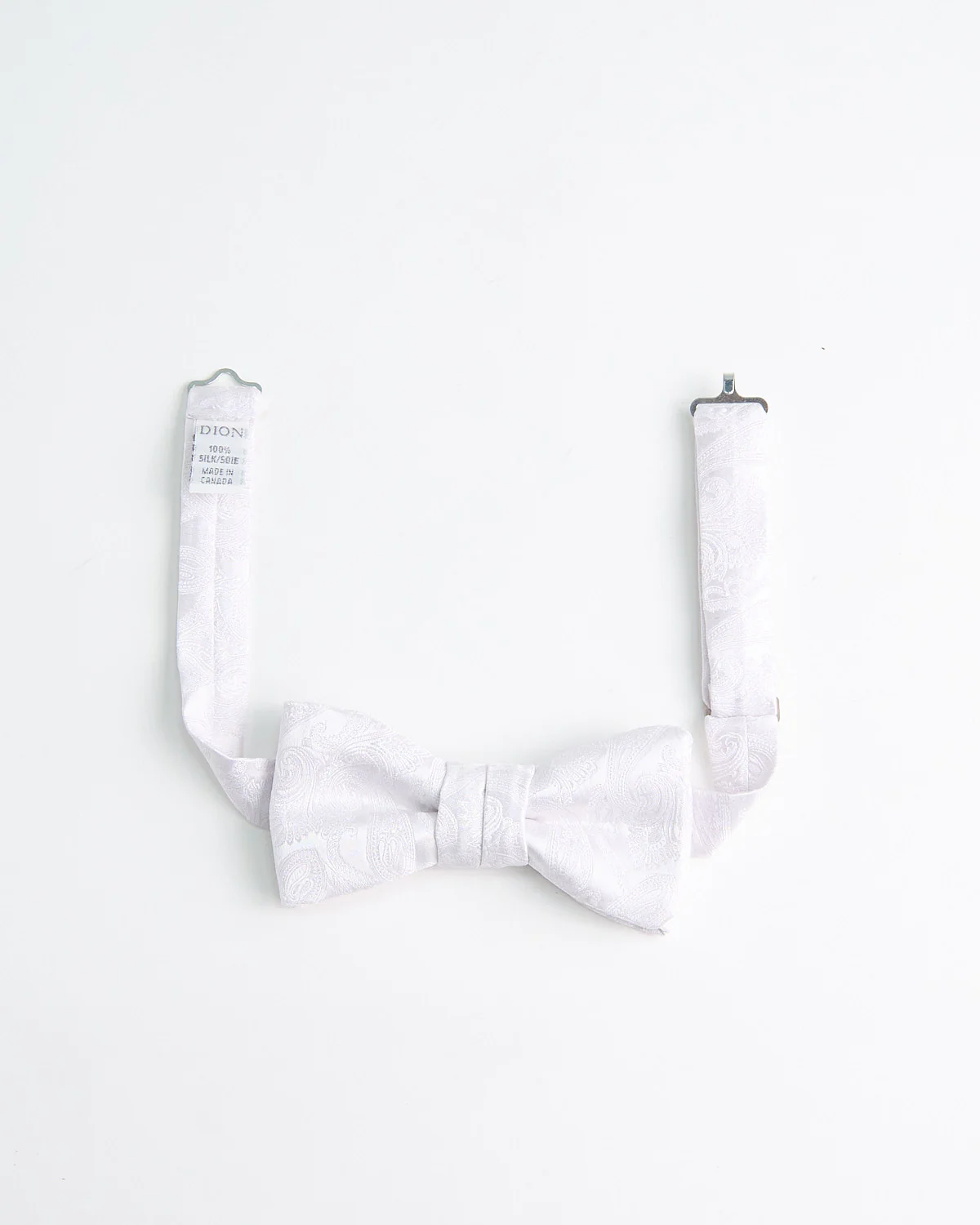 Woven Paisley Silk Bowtie - Image 3