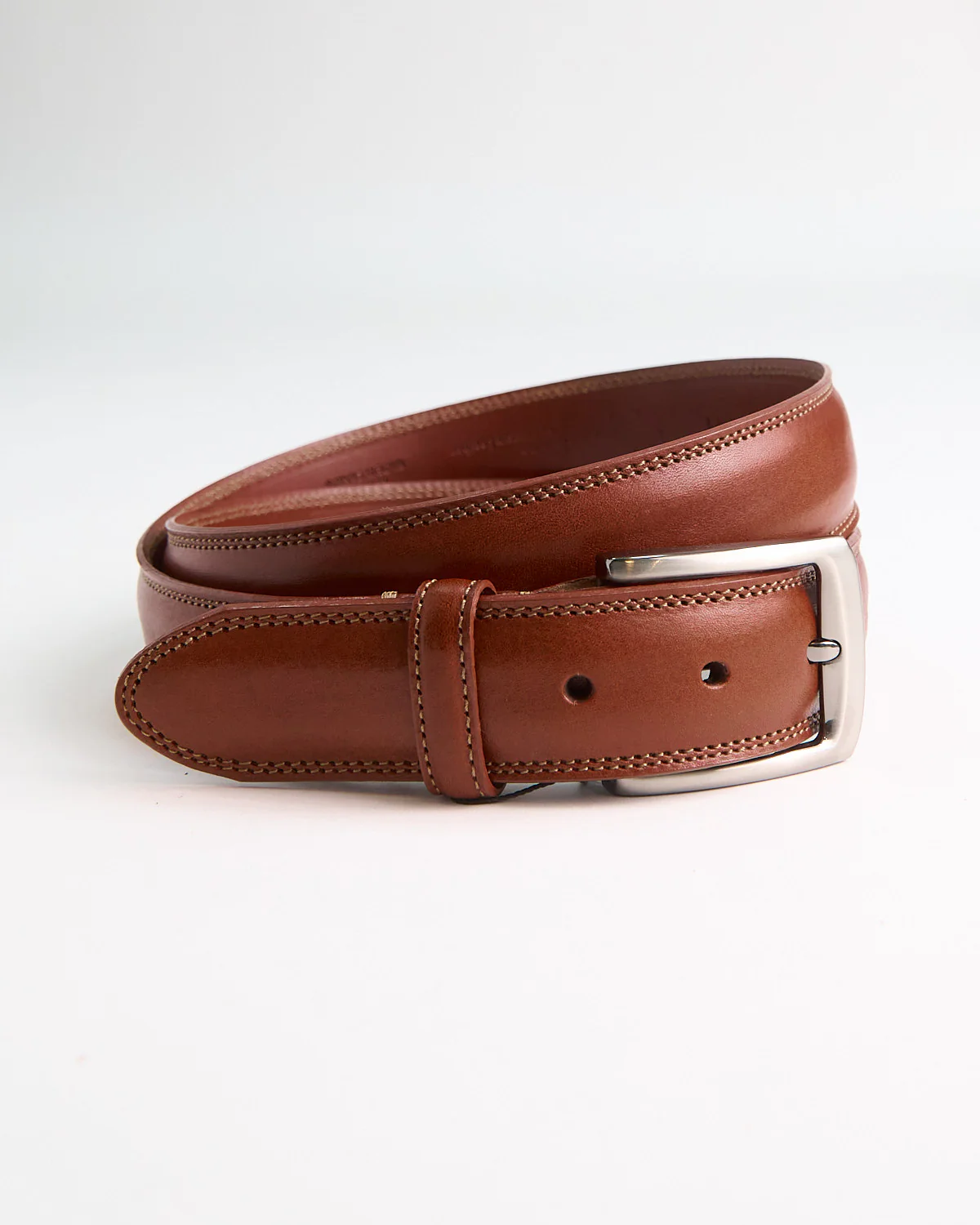 Double Stitch Dolce Dress Belt / Tan