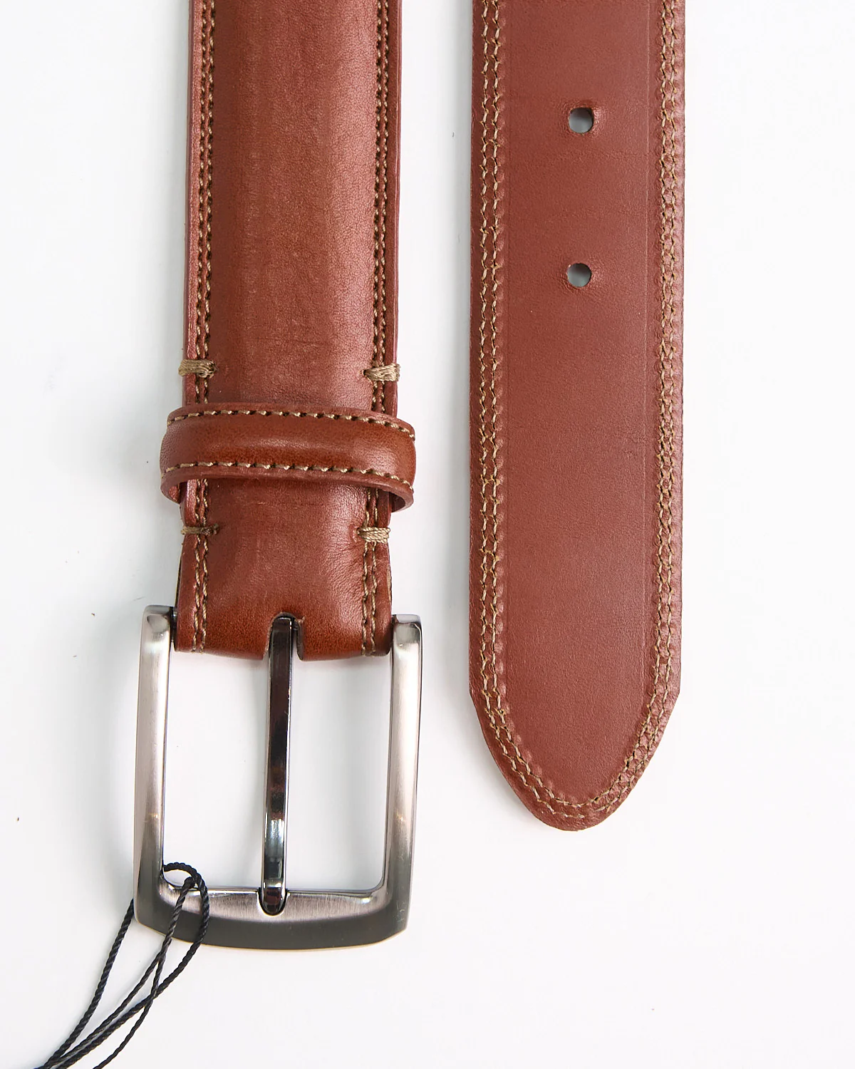 Double Stitch Dolce Dress Belt / Tan - Image 3