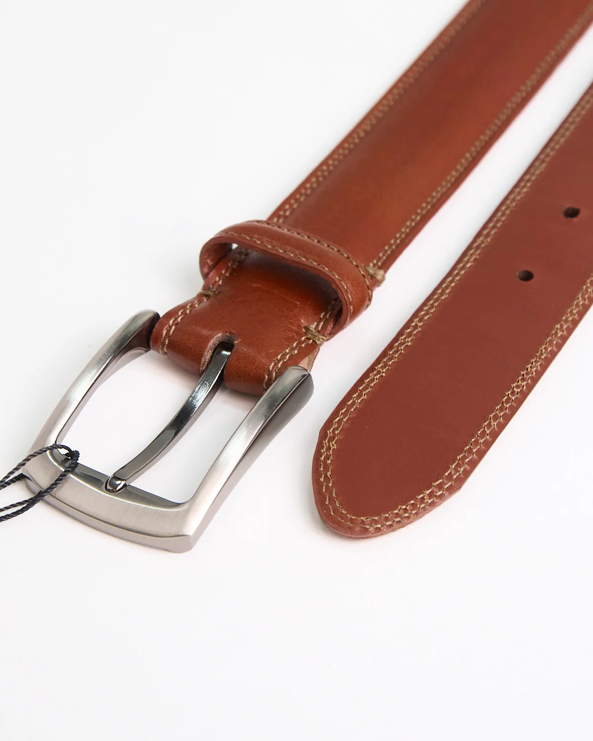 Double Stitch Dolce Dress Belt / Tan - Image 4