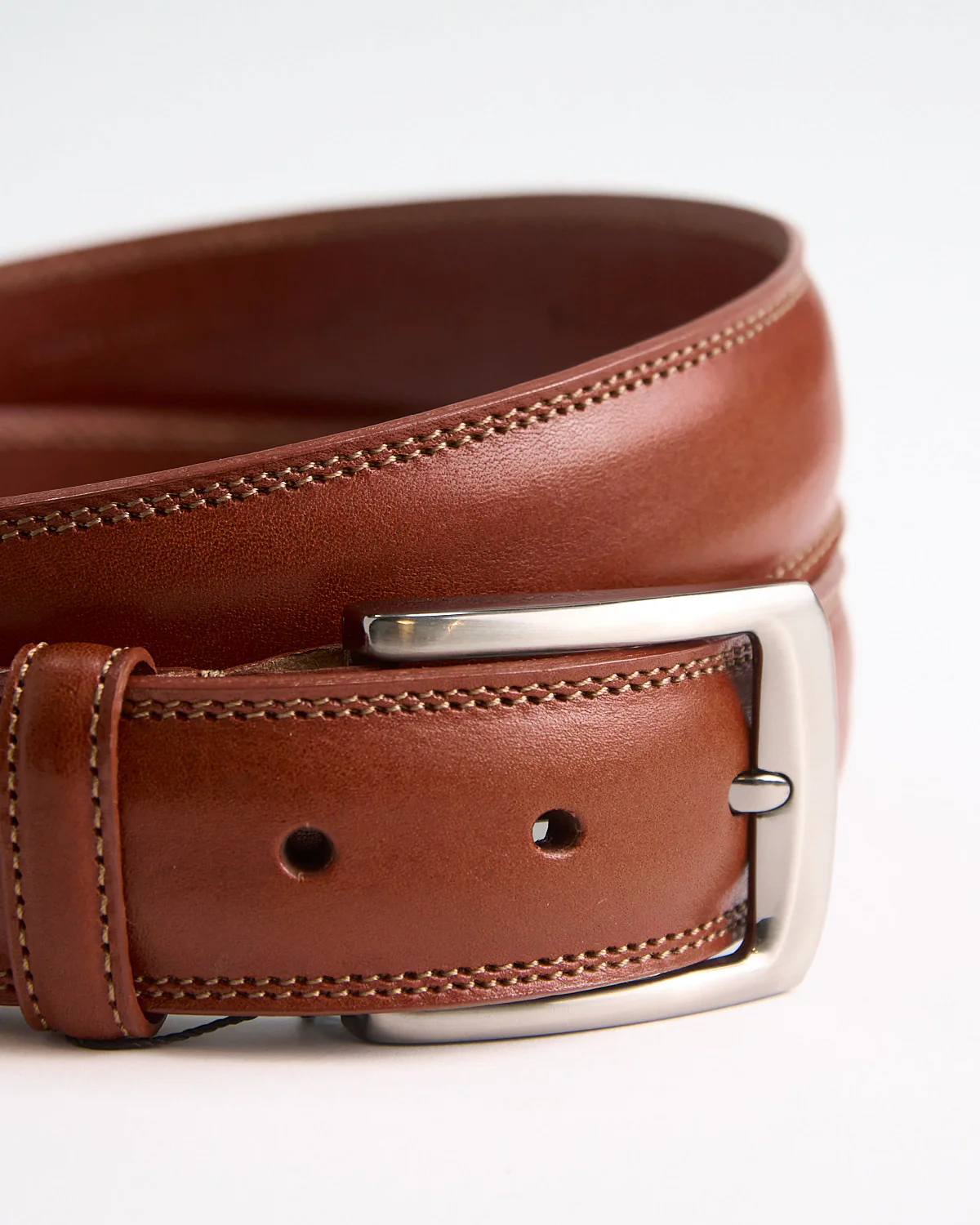 Double Stitch Dolce Dress Belt / Tan - Image 5