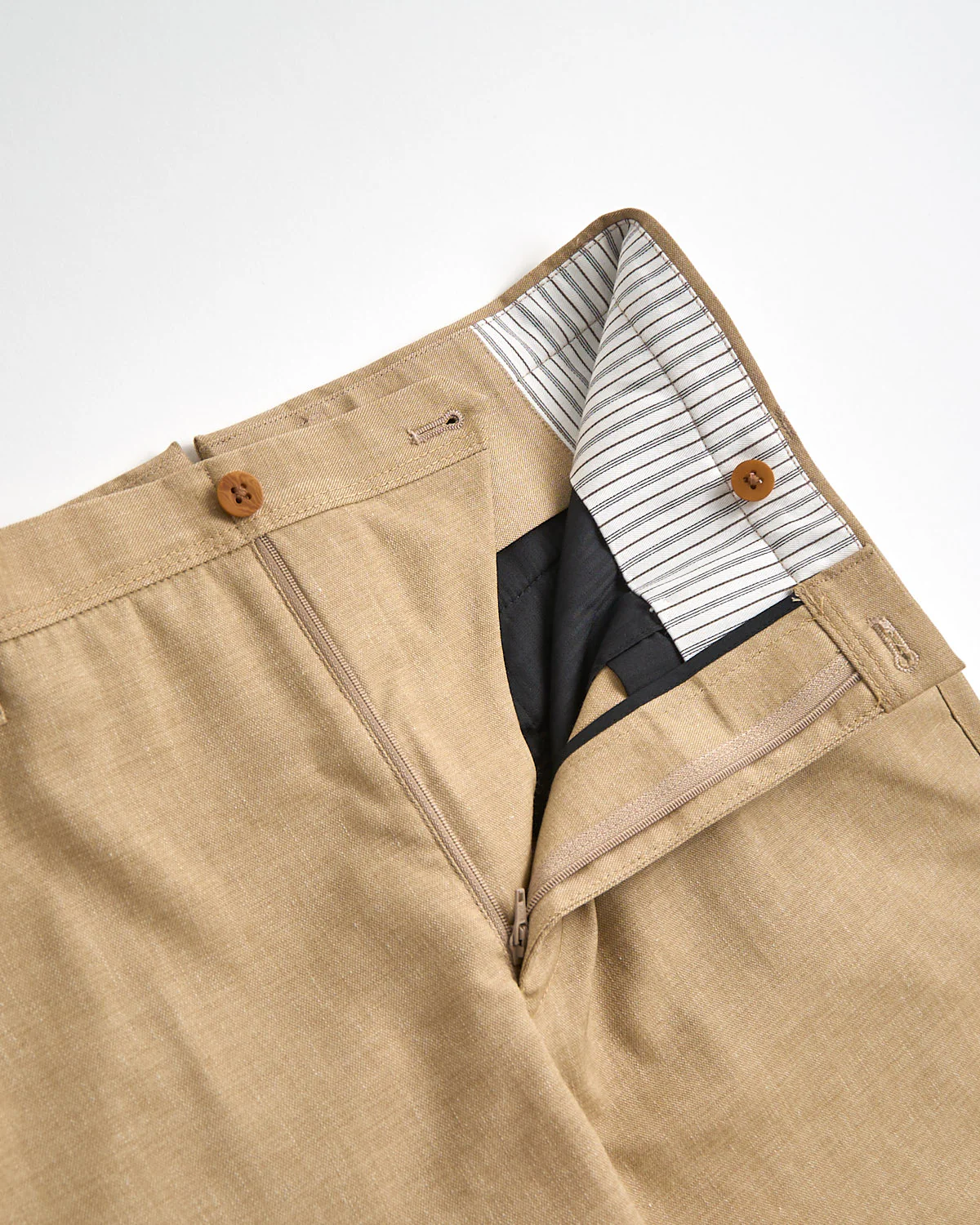 Chambray Oxford Stretch Linen Tech Trousers - Image 3