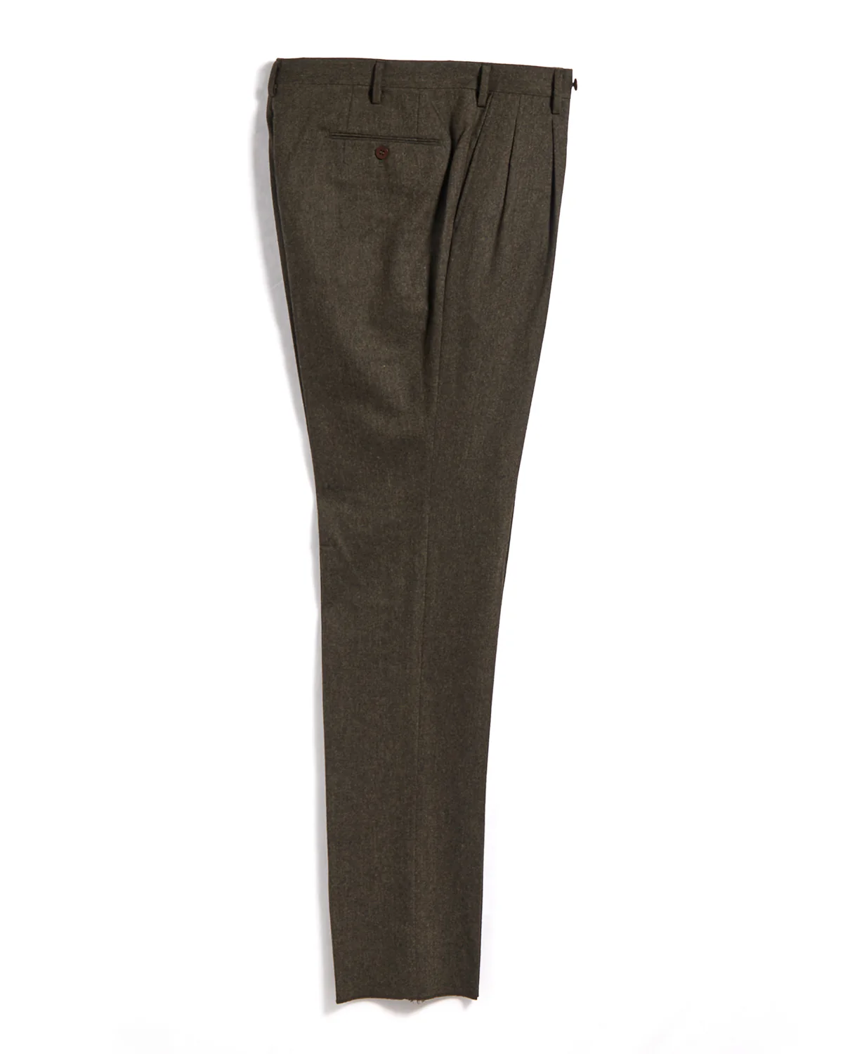 Melange Homespun Wool Blend Double Pleated Dress Pant - Image 6