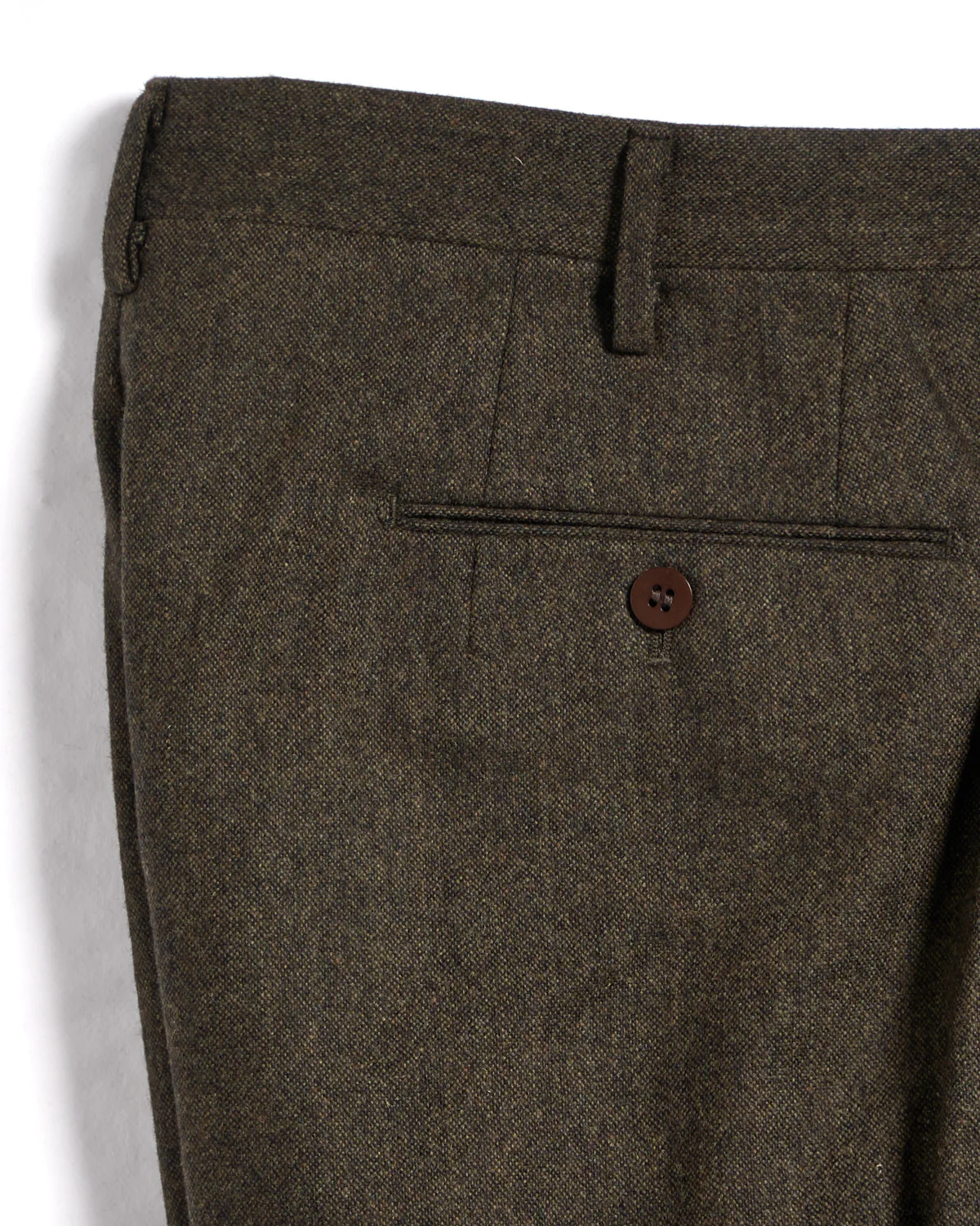 Melange Homespun Wool Blend Double Pleated Dress Pant - Image 8