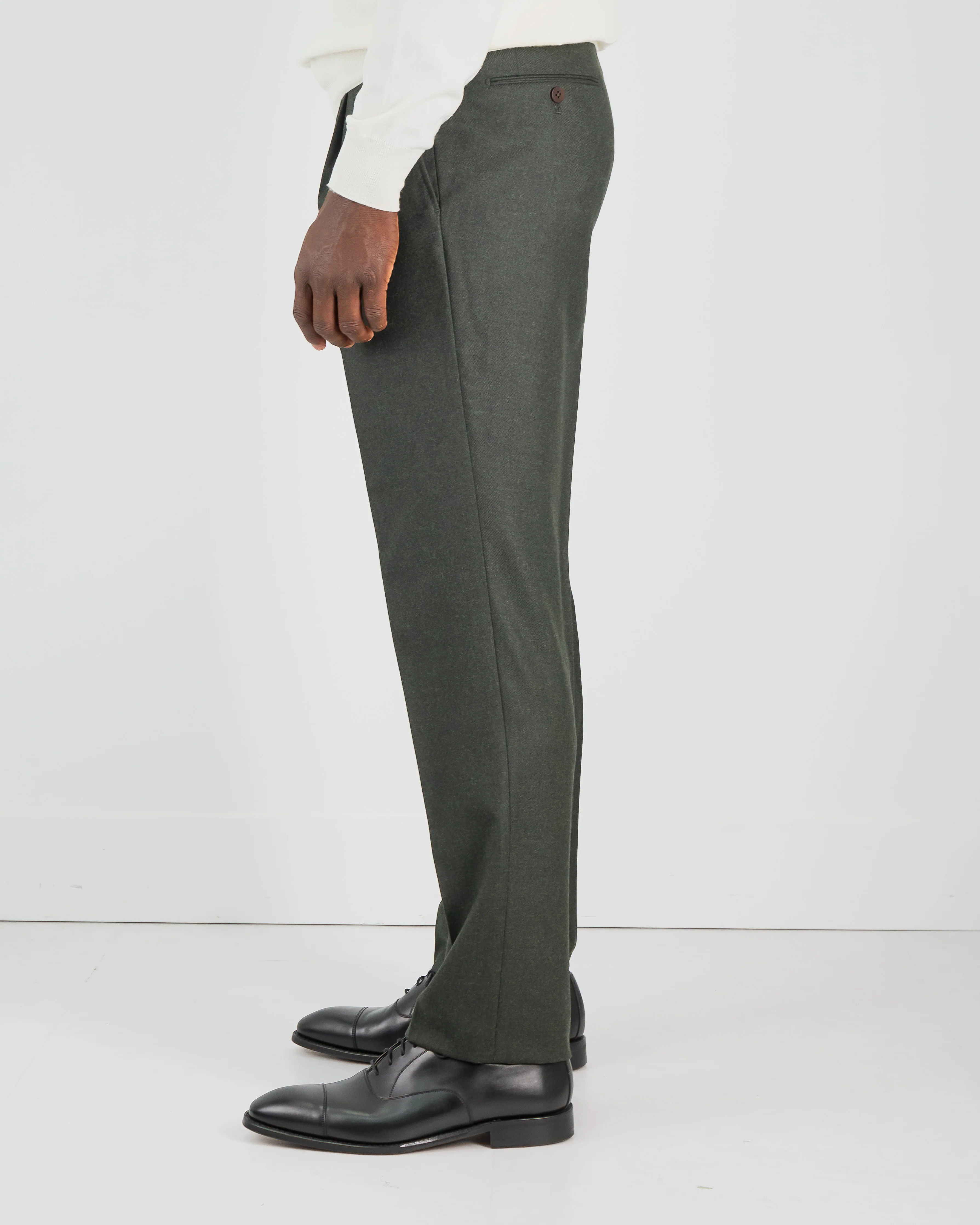 Pleated Super 100's Saxony Trousers - Image 4
