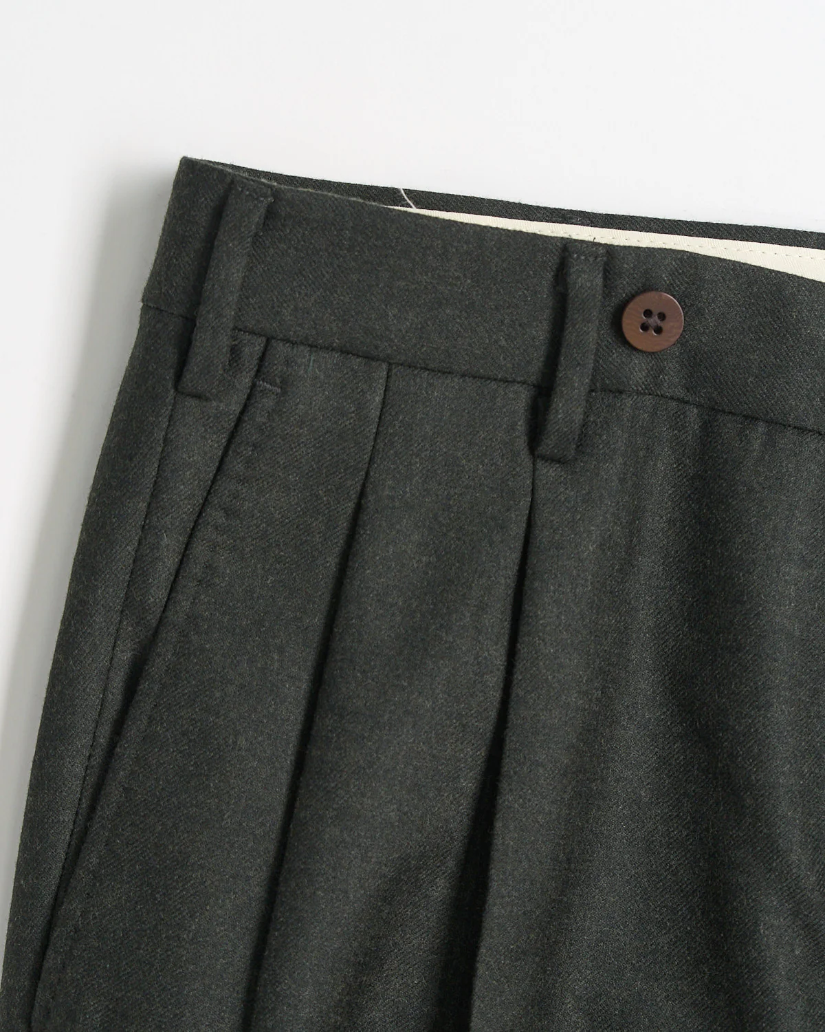 Pleated Super 100's Saxony Trousers - Image 6
