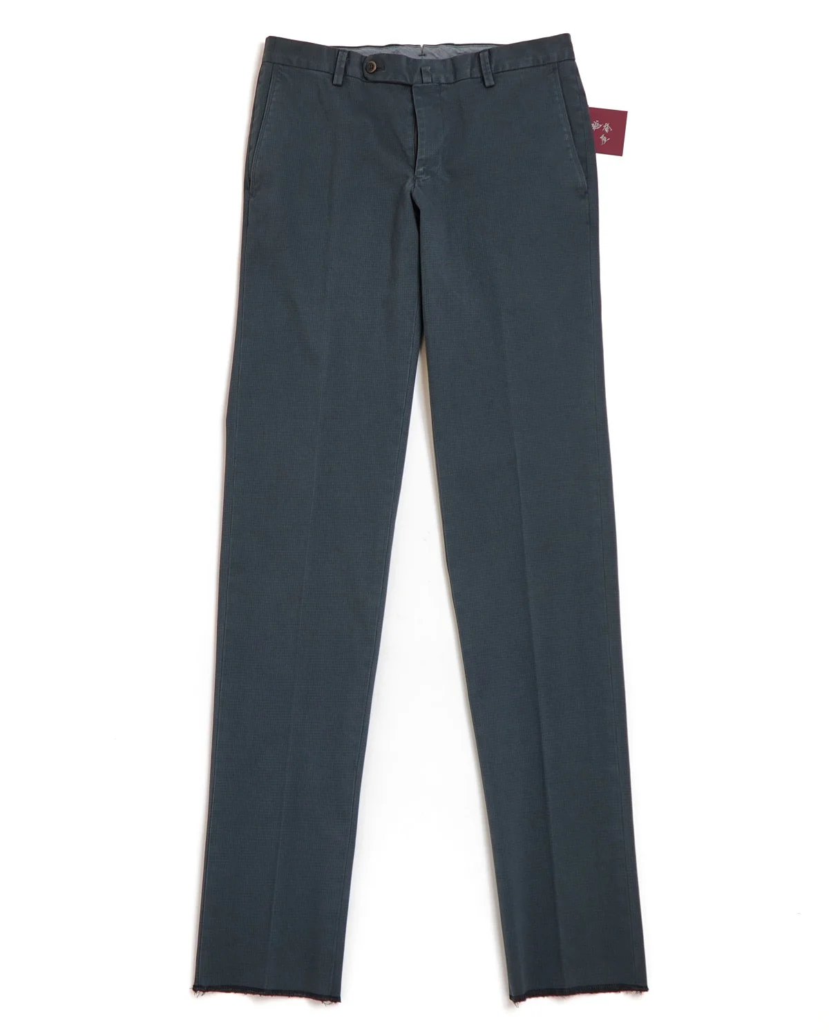 Power Stretch Jacquard Casual Navy Chinos - Image 7