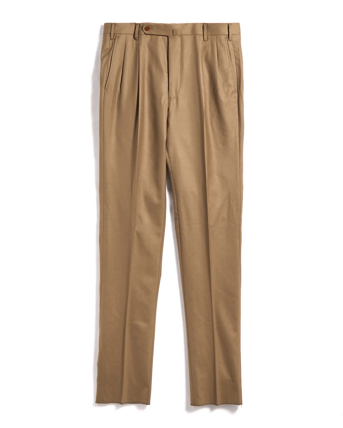 Super 120's Light Flannel Double Pleated Dress Pants - Image 5