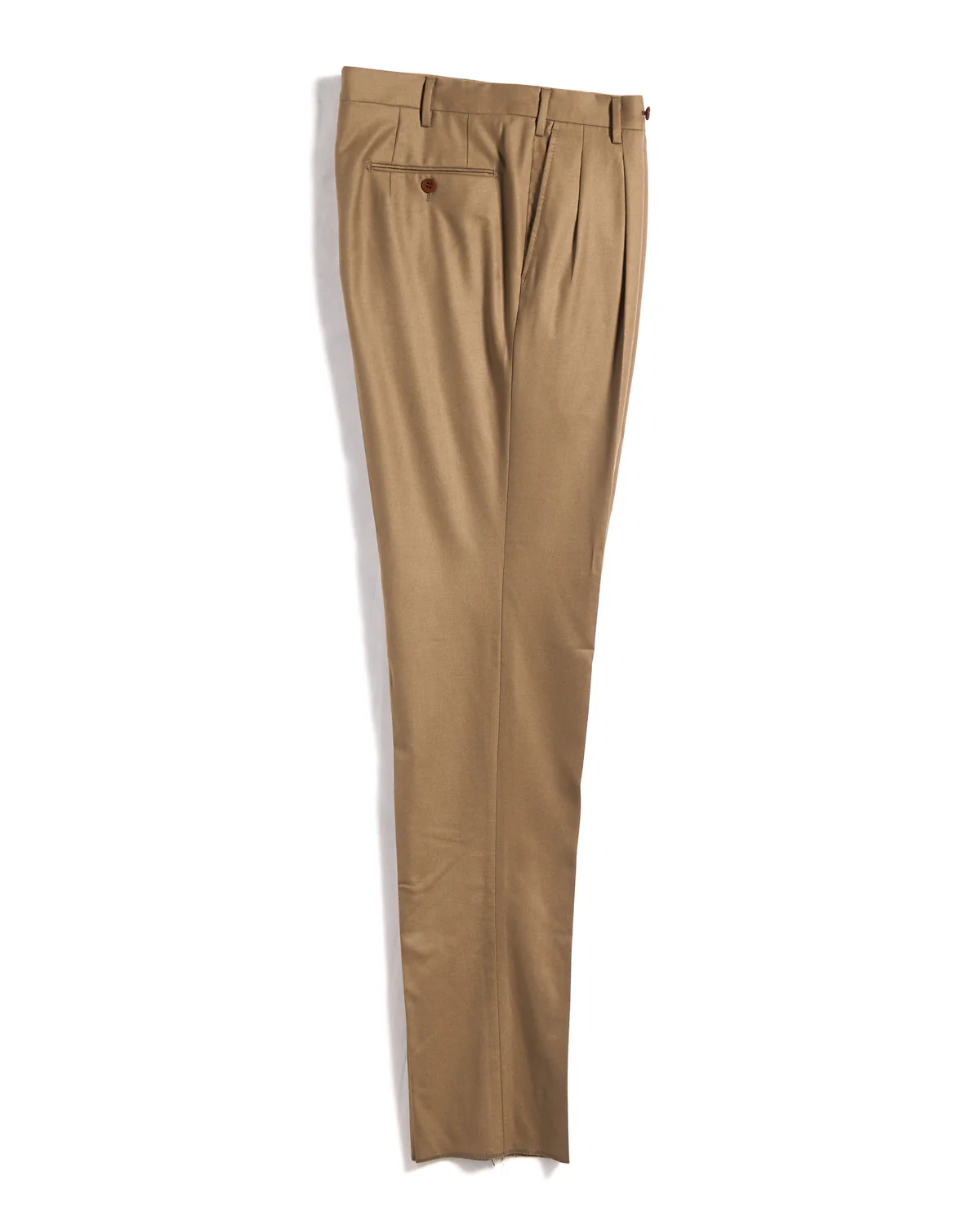 Super 120's Light Flannel Double Pleated Dress Pants - Image 6