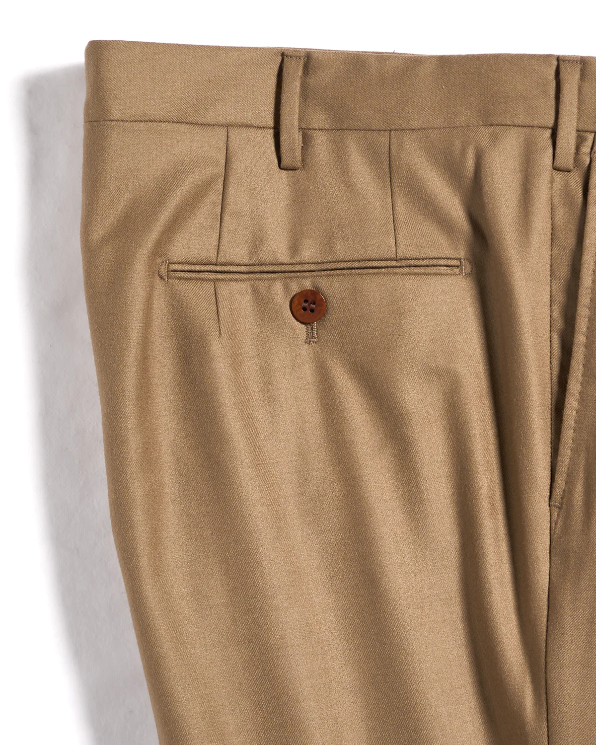 Super 120's Light Flannel Double Pleated Dress Pants - Image 8