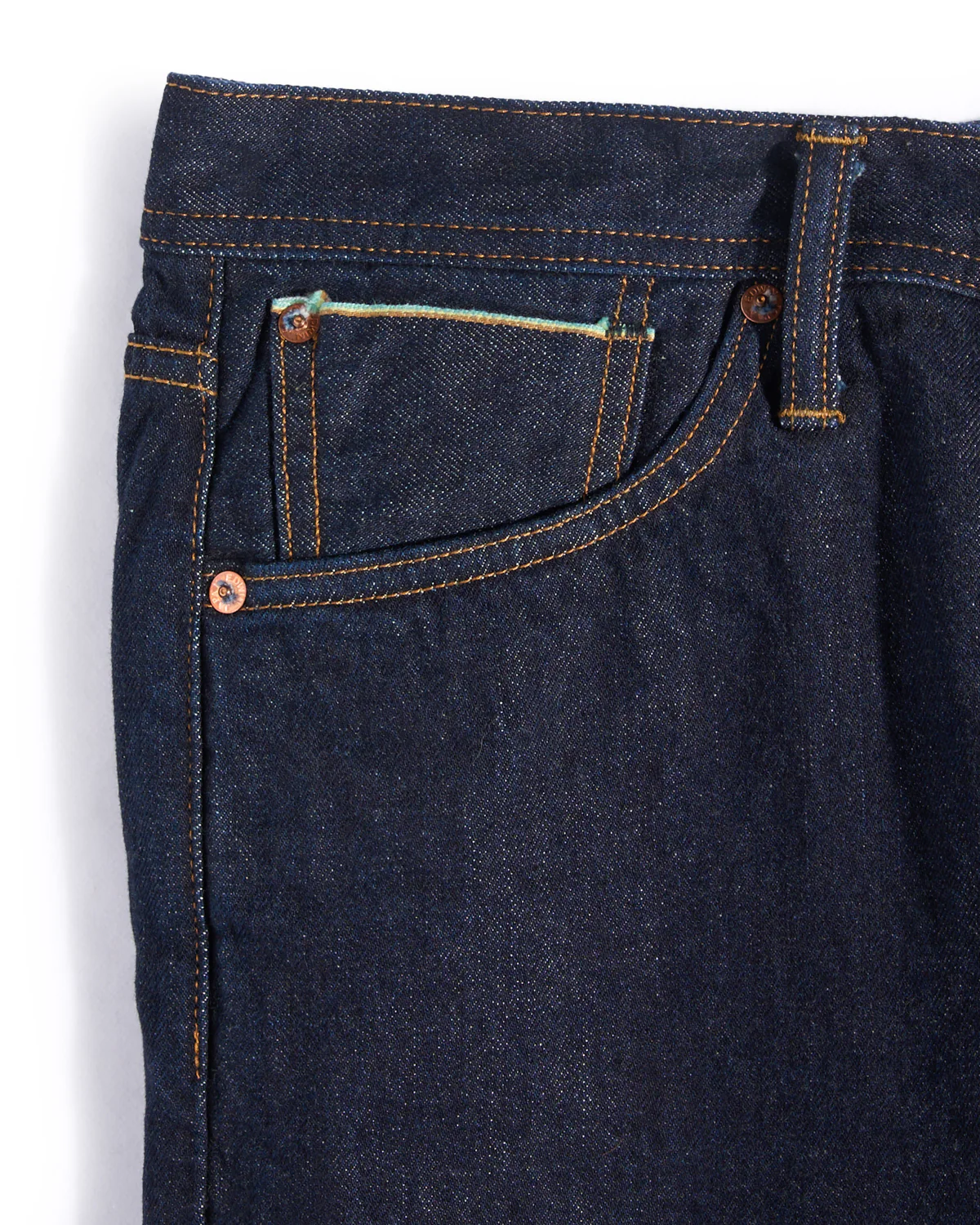 Made In Japan Regular Fit Akita Selvedge Rinsed Denim - Image 4