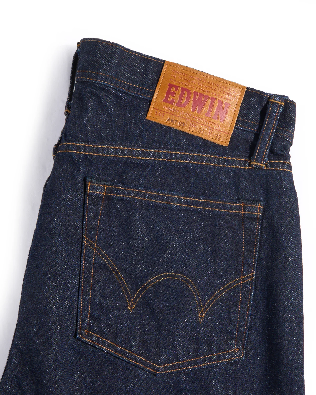 Made In Japan Regular Fit Akita Selvedge Rinsed Denim - Image 5