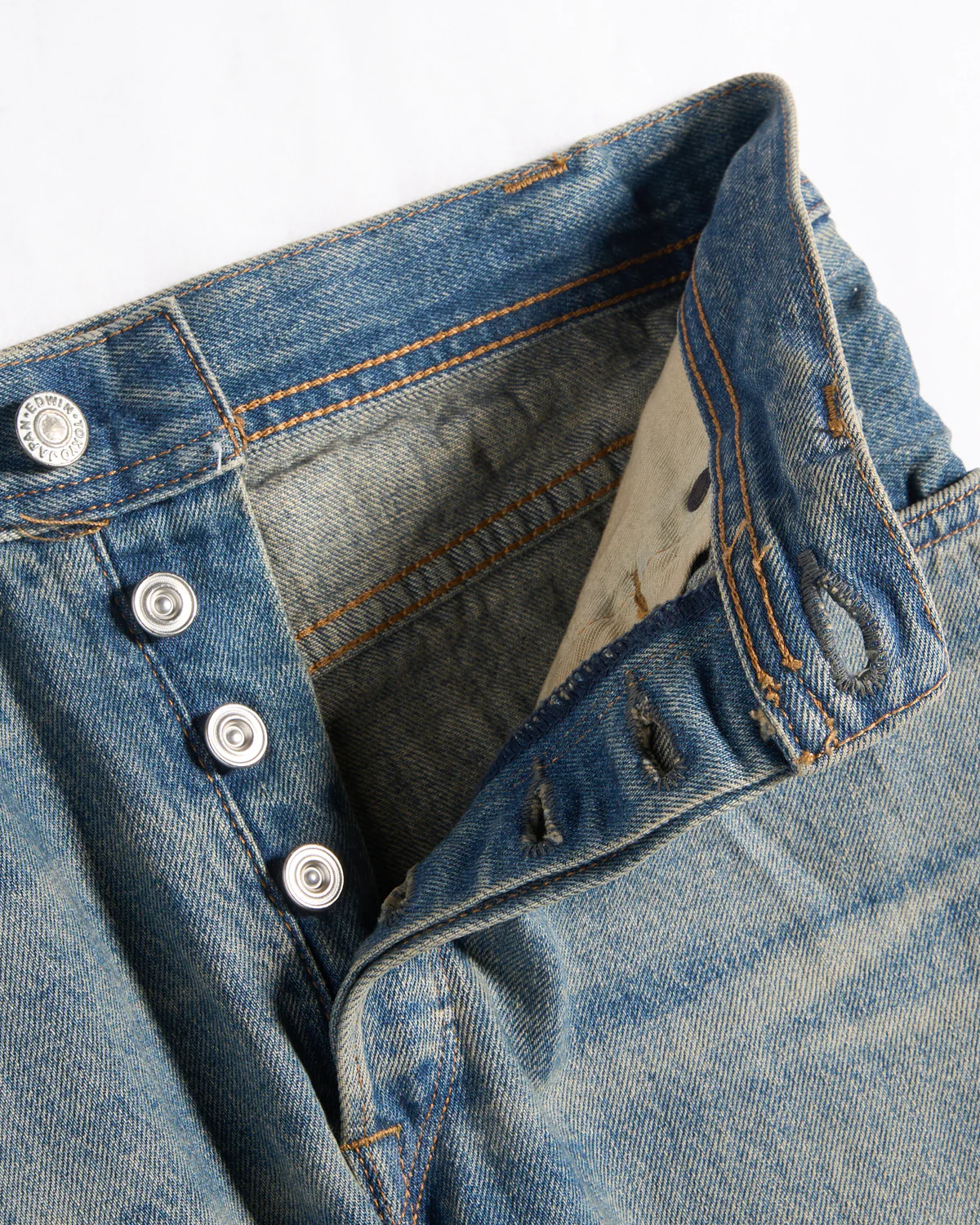 Made In Japan Regular Fit Selvedge Washed 'Kamakura' Denim - Image 2