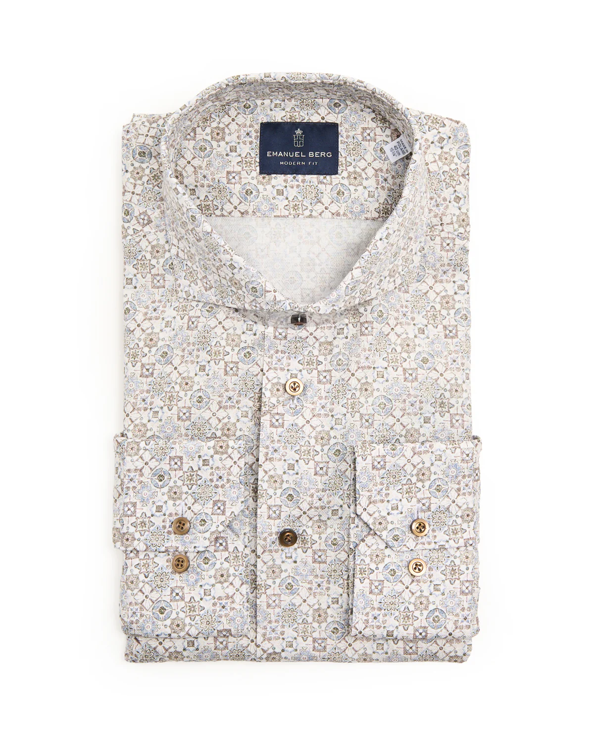 Medallion Print Modern Fit Shirt