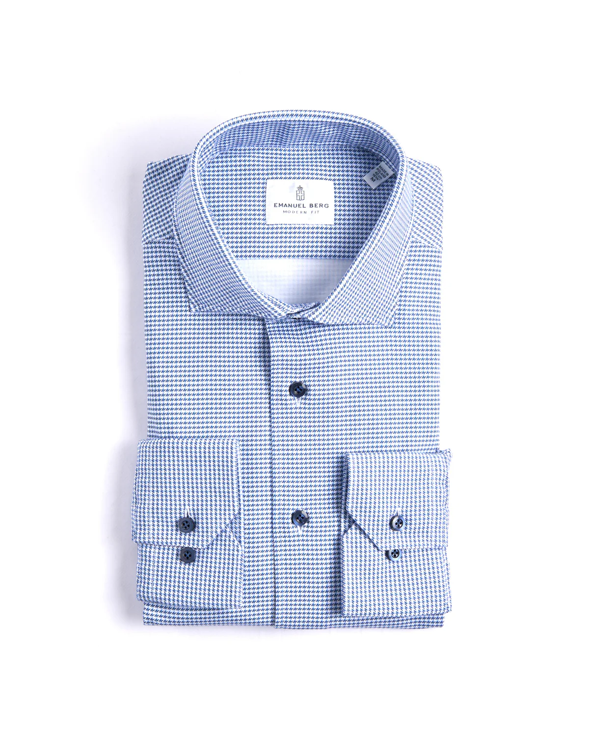 Mini Check Modern 4Flex Knit Shirt With Contrast