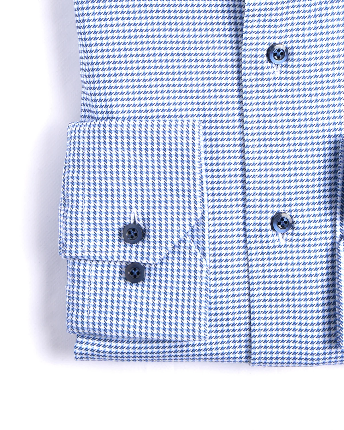 Mini Check Modern 4Flex Knit Shirt With Contrast - Image 3