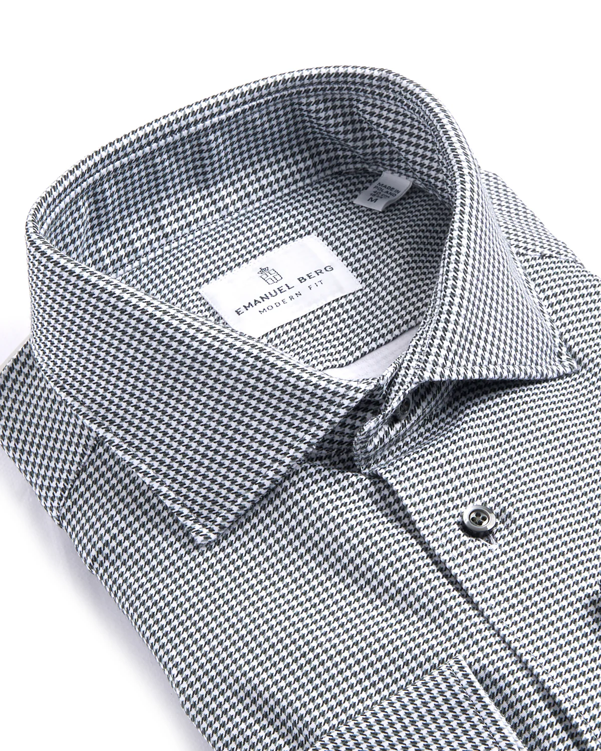 Mini Check Modern 4Flex Knit Shirt With Contrast - Image 2