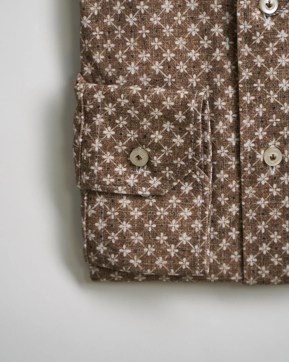 Modern Fit 'Albini 4 Flex' Floral Neat Stretch Knit Shirt - Image 3