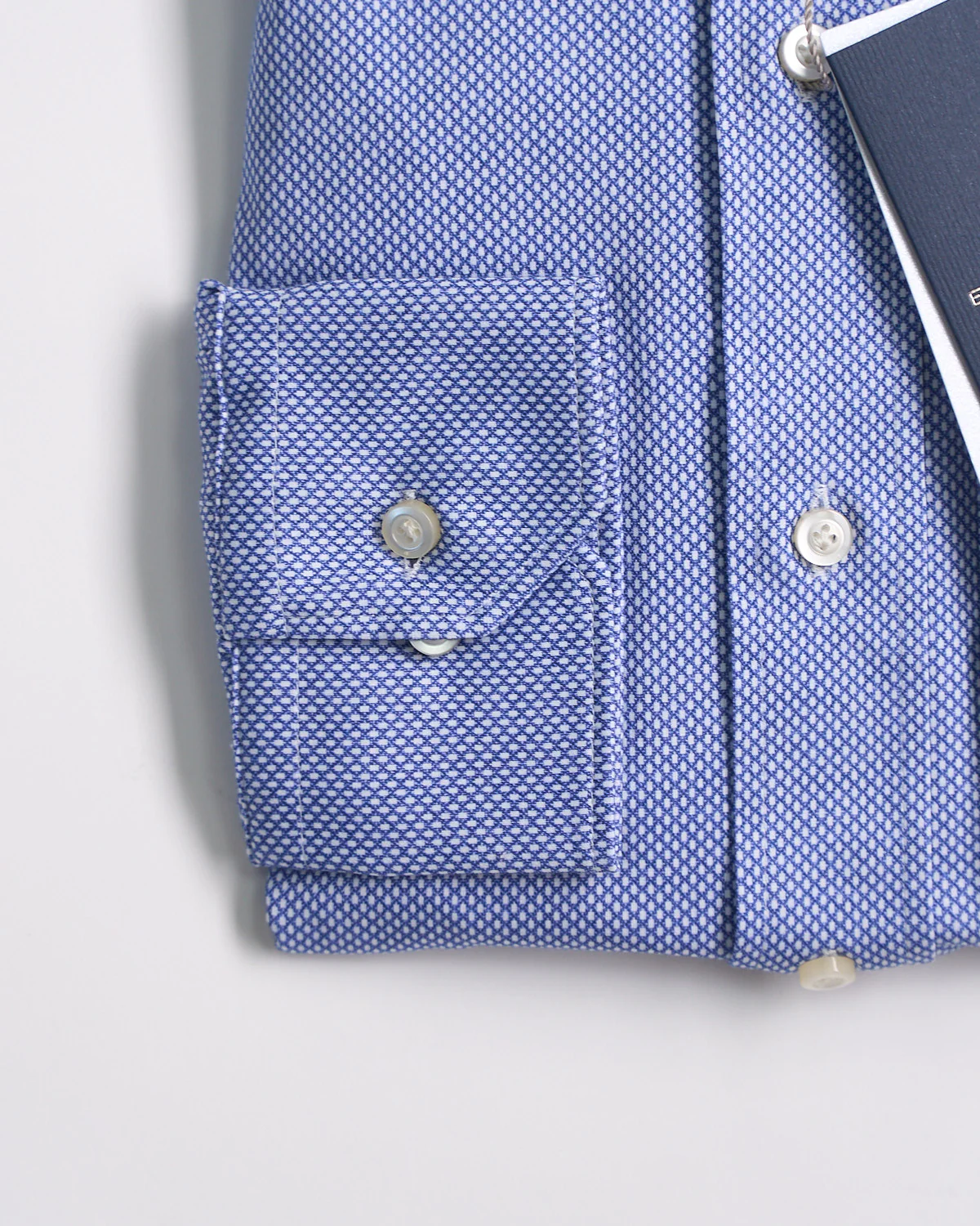 Modern Fit Albini '4 Flex' Neat Pattern Stretch Knit Dress Shirt - Image 2
