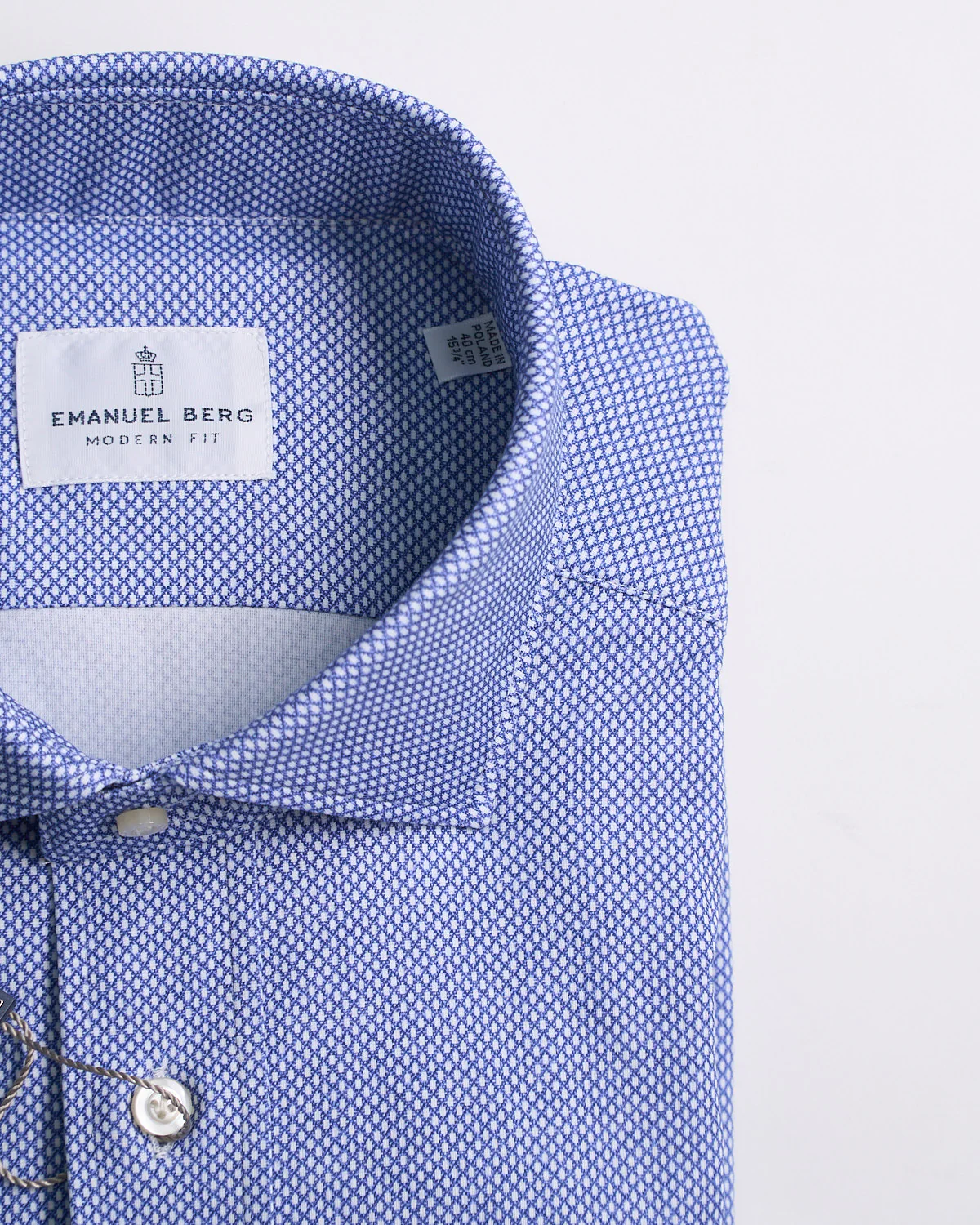 Modern Fit Albini '4 Flex' Neat Pattern Stretch Knit Dress Shirt - Image 3