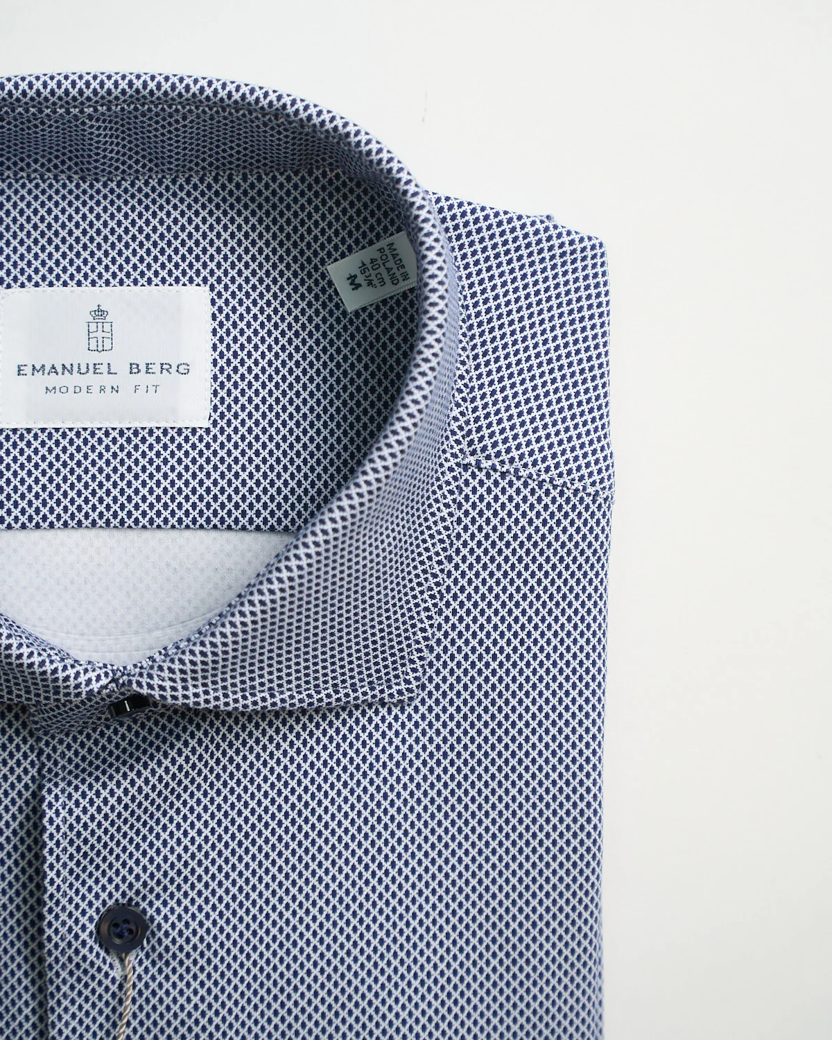 Modern Fit 'Albini 4 Flex' Neat Pattern Stretch Knit Shirt - Image 4