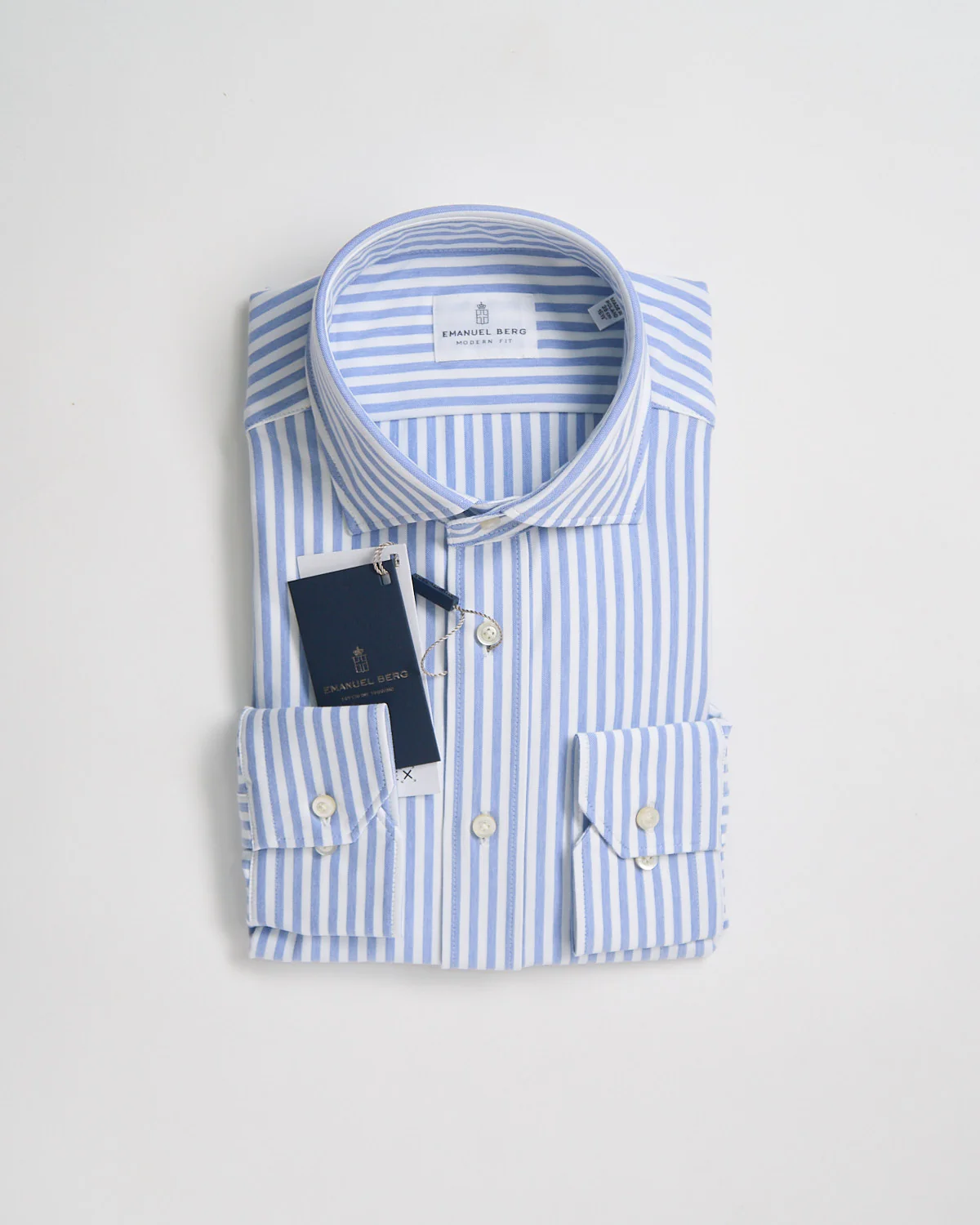 Modern Fit Albini '4 Flex' Stripe Stretch Knit Dress Shirt