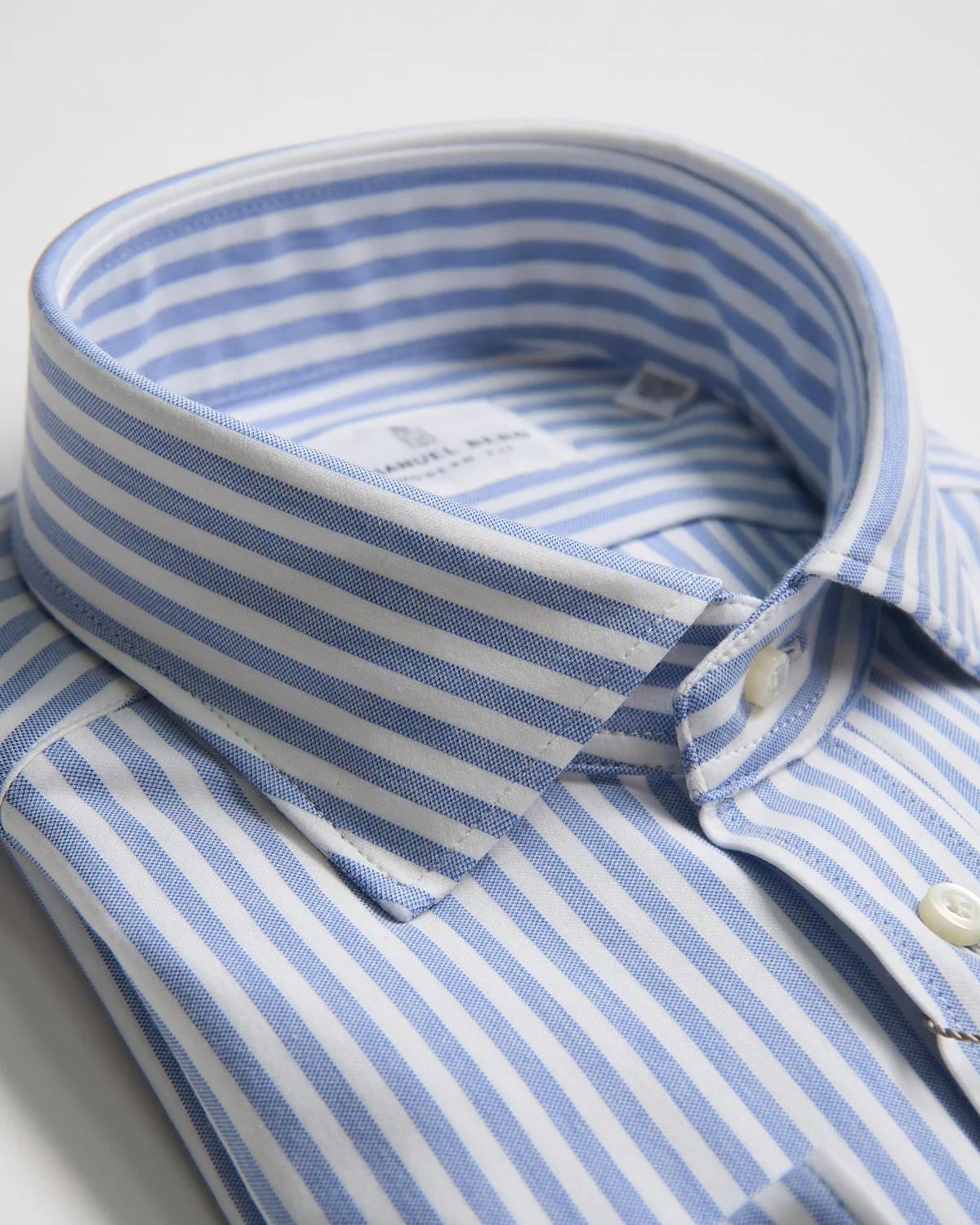 Modern Fit Albini '4 Flex' Stripe Stretch Knit Dress Shirt - Image 2