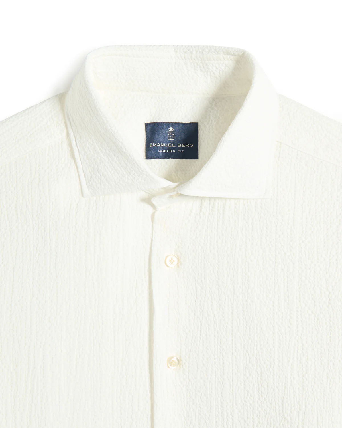 Seersucker Solid Casual Sartorial Shirt - Image 2