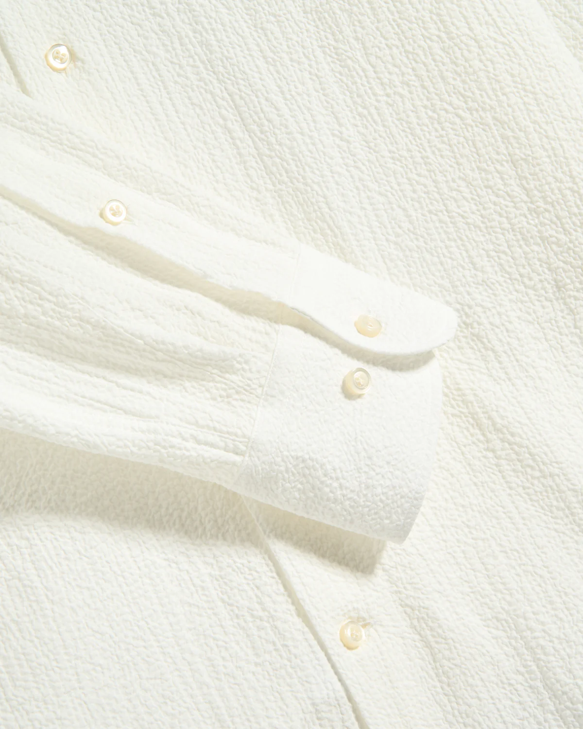 Seersucker Solid Casual Sartorial Shirt - Image 4