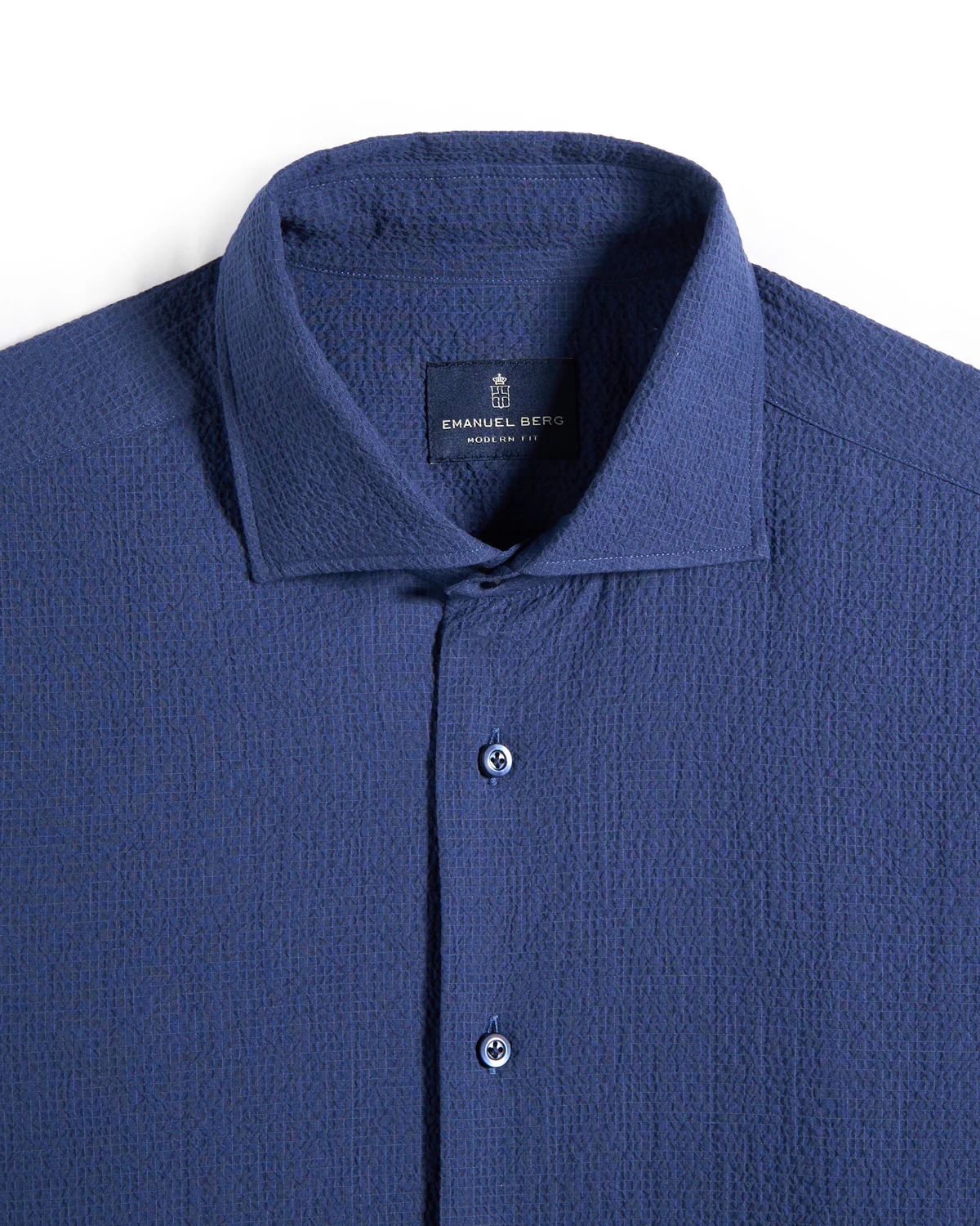 Seersucker Solid Casual Sartorial Shirt - Image 2