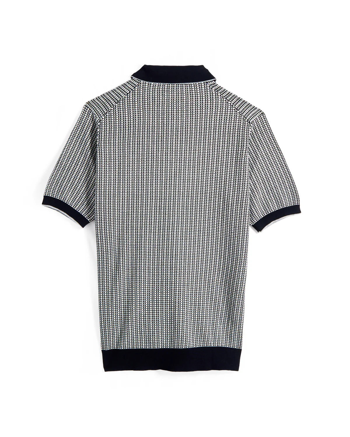 Short Sleeve Jacquard Polo - Image 3
