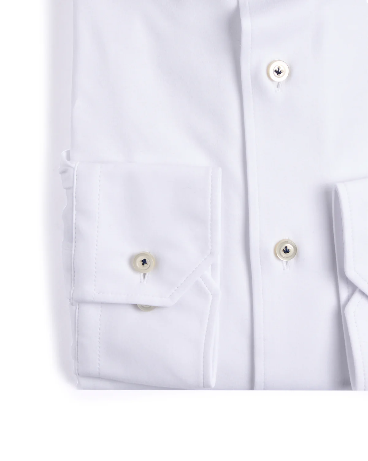 Solid Modern 4Flex Knit Shirt With Contrast - Image 3