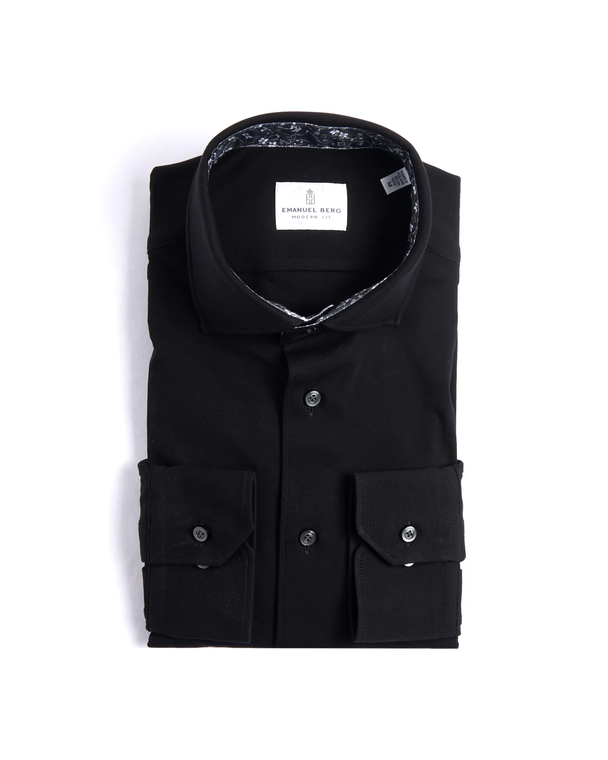 Solid Modern 4Flex Knit Shirt With Contrast