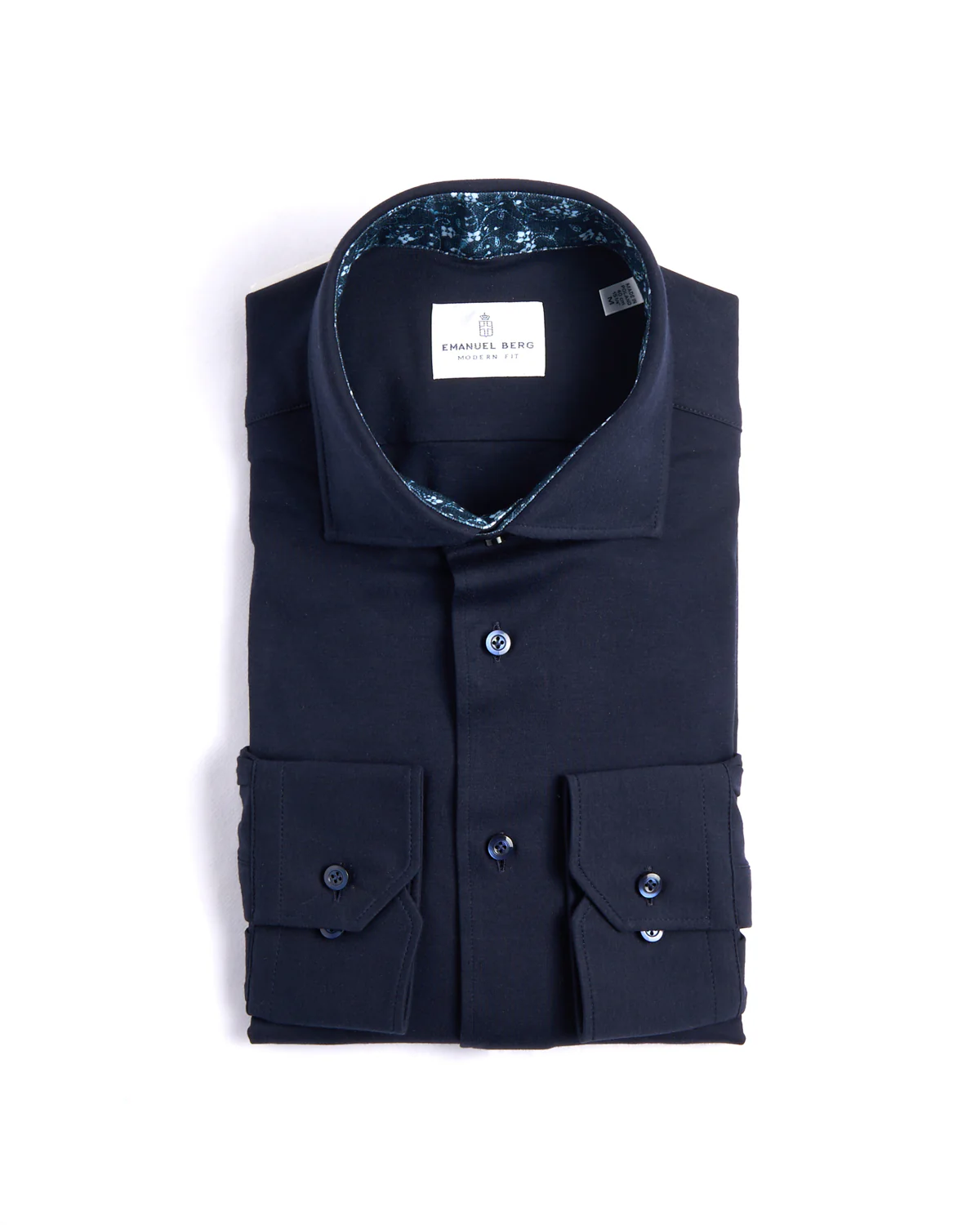 Solid Modern 4Flex Knit Shirt With Contrast